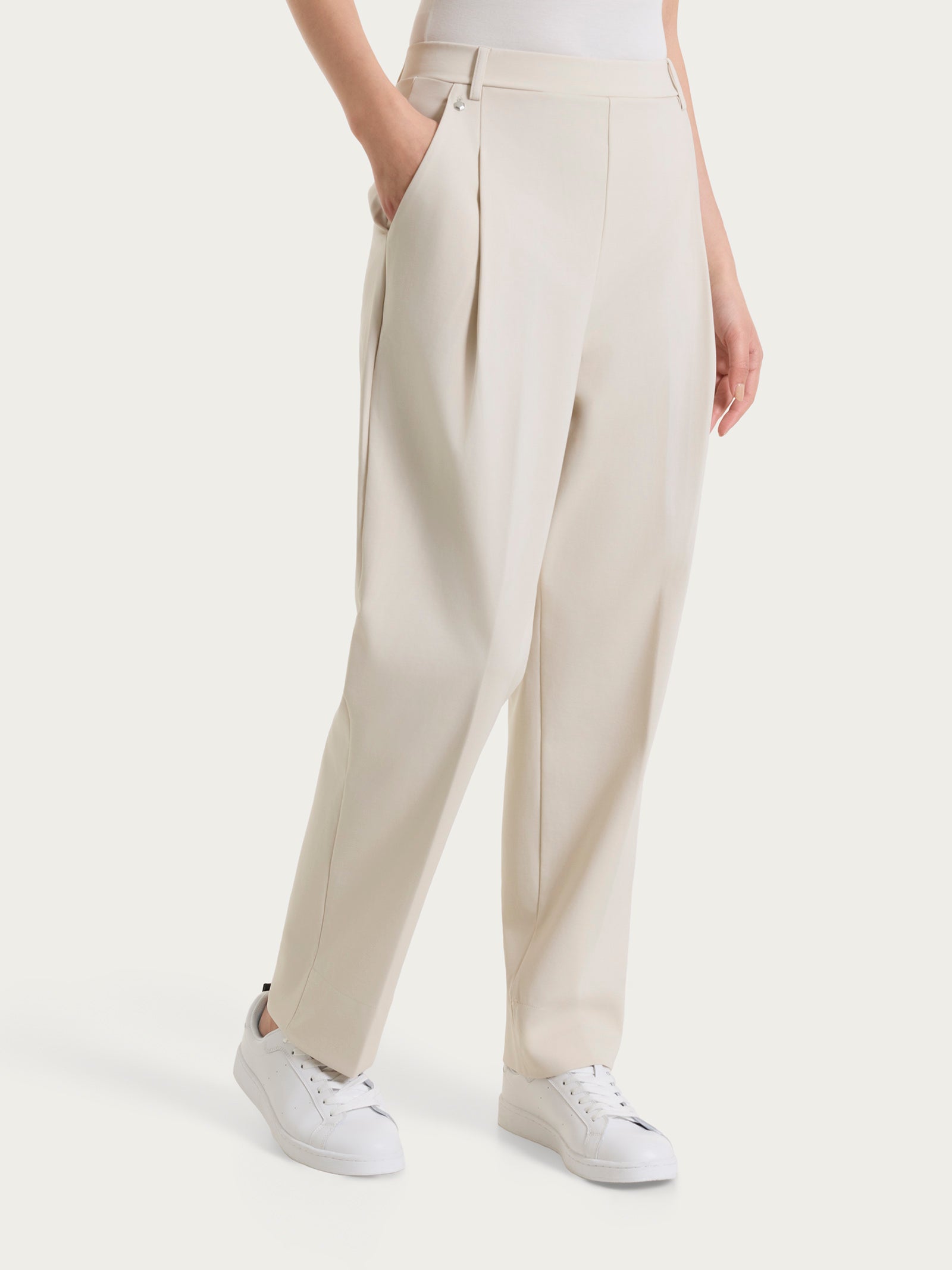 Ragno Compact Light Pantalone Donna Carota Champignon Elastico