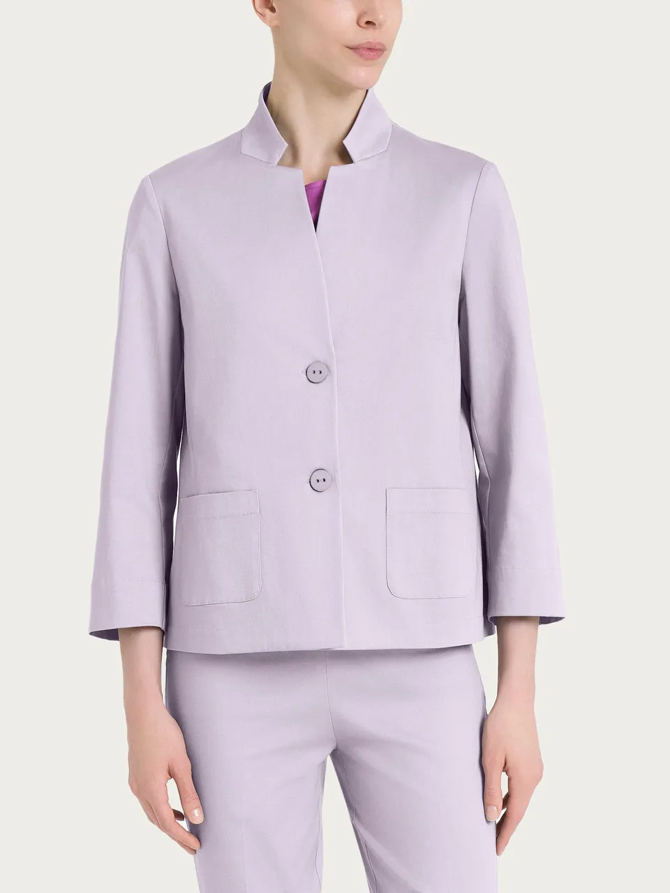 Ragno Satin Power Blazer Corto cotone Thistle regular