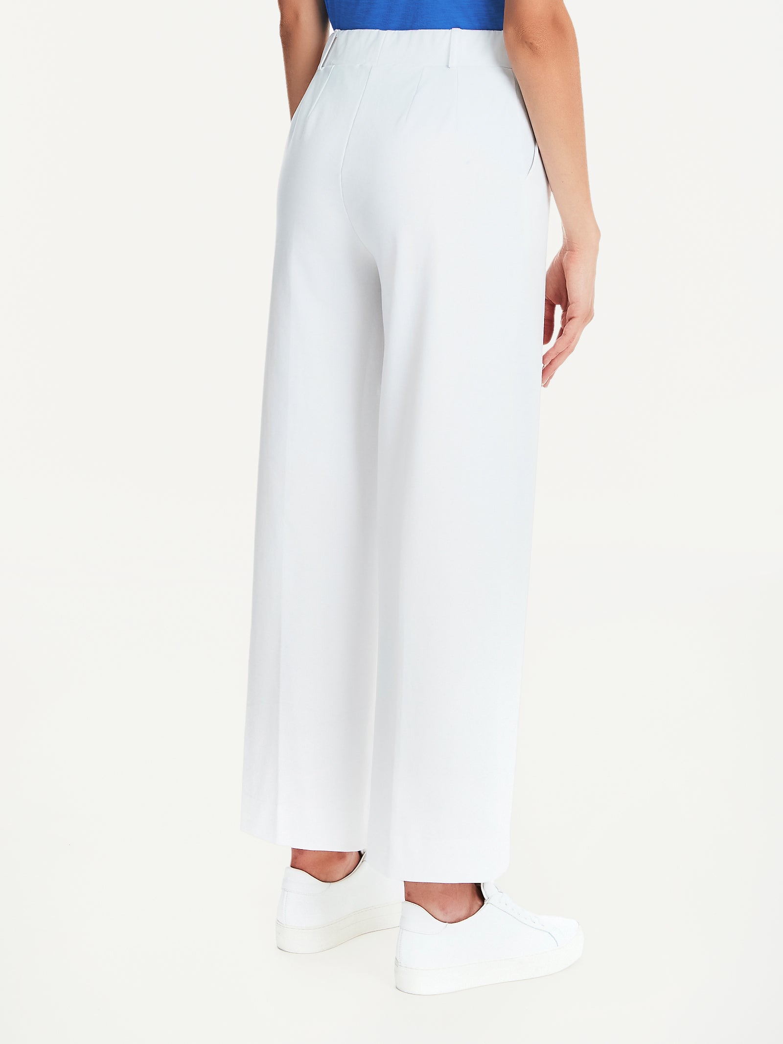 Ragno Compact Light Pantalone Ampio Caviglia Bianco Tasche
