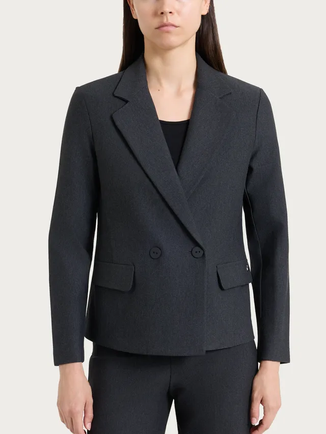 Ragno Compact Blazer Doppiopetto Donna Viscosa Oscuro