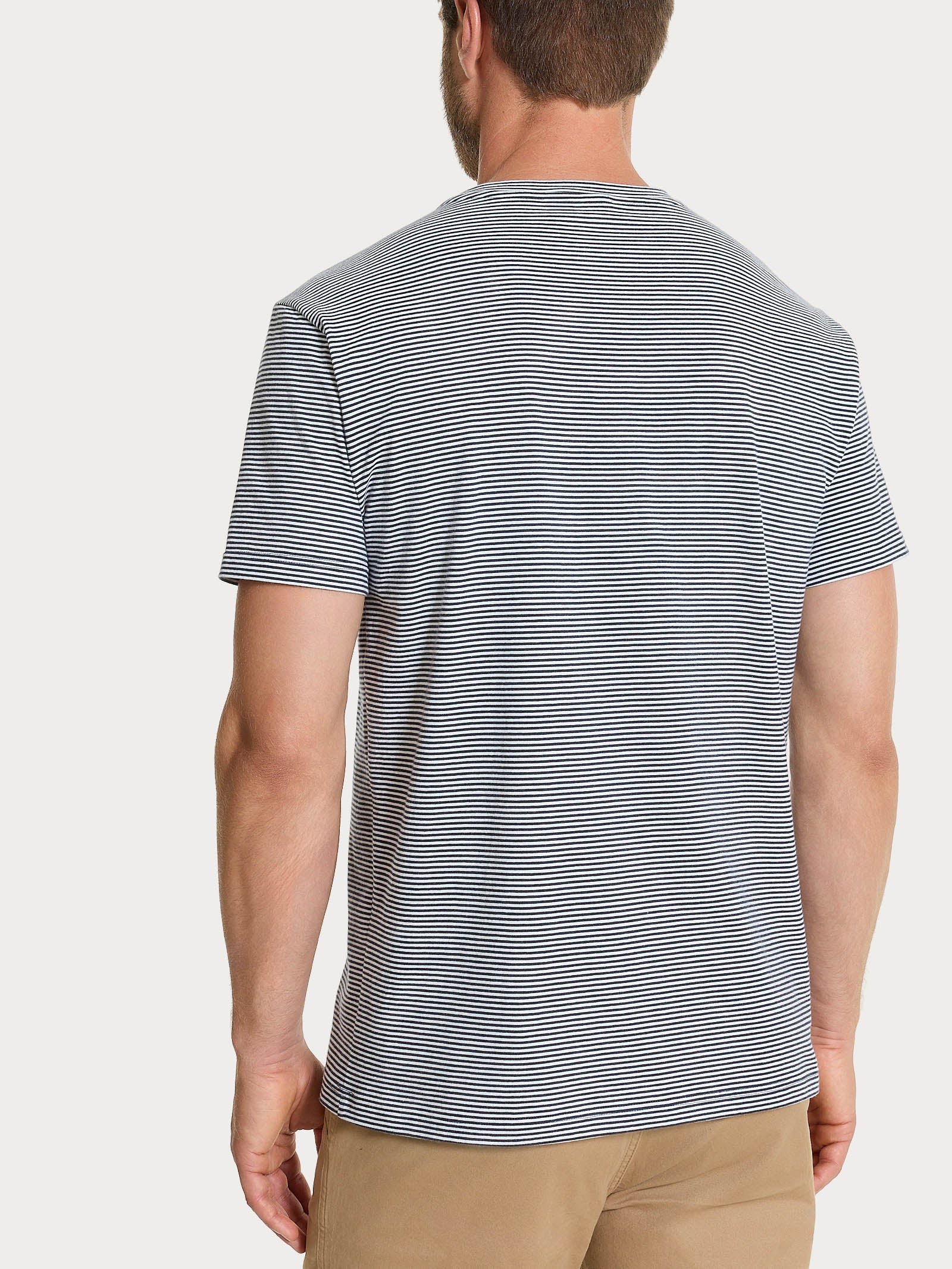 Ragno Heavy Duty T-shirt cotone micro righe Outer Space
