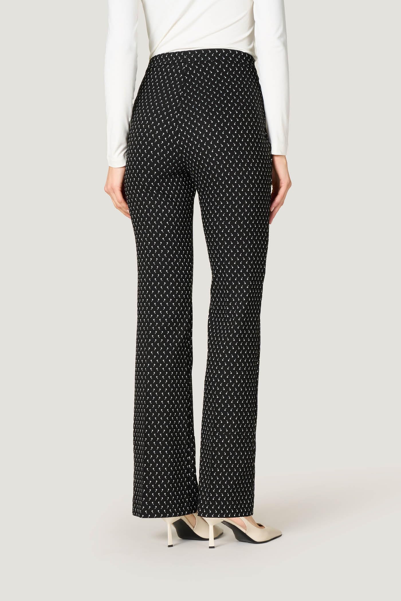 Goldenpoint Flare Geometrico leggings svasato viscosa