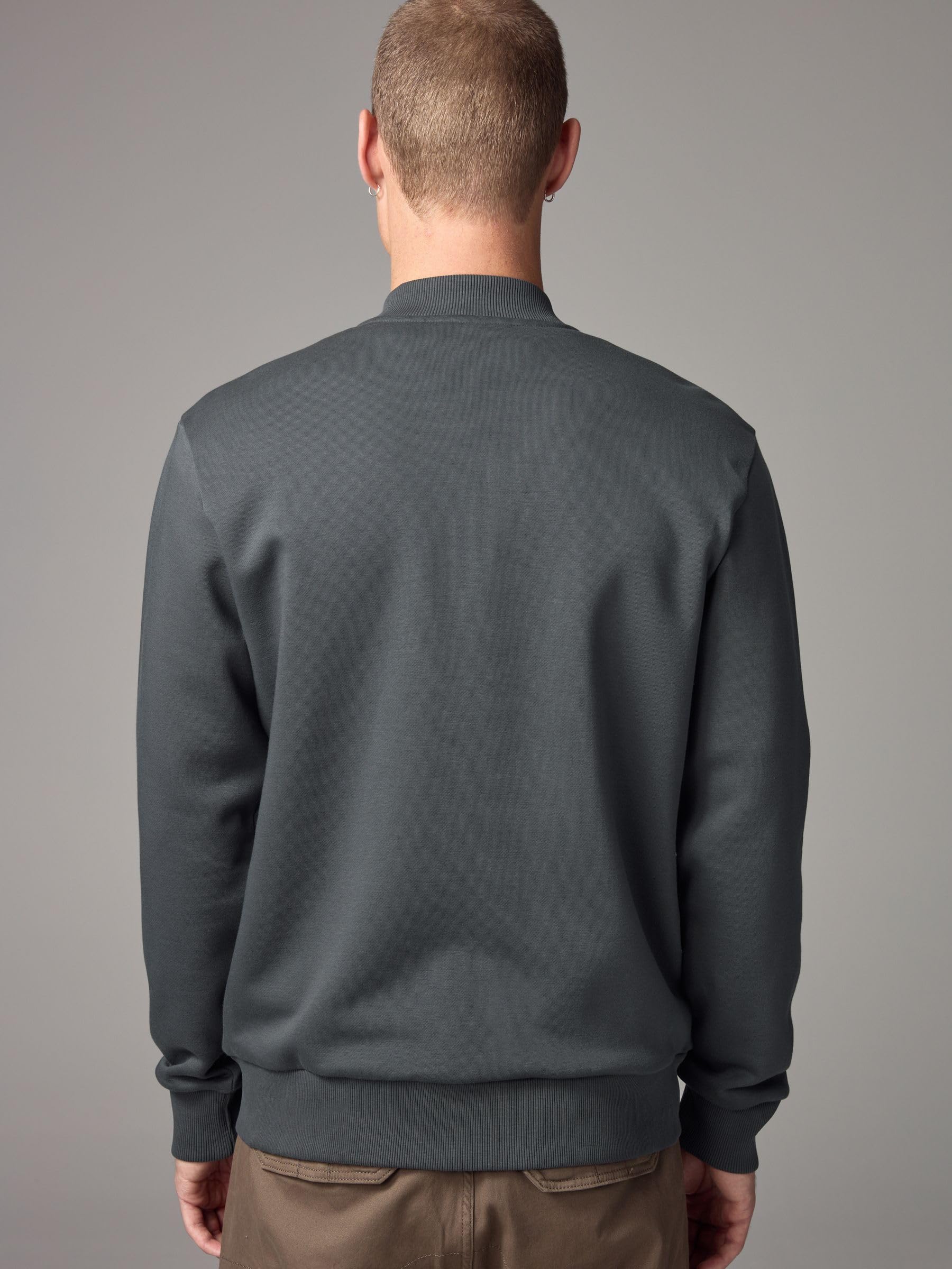 Next Bomber bomber uomo jersey slate grey L