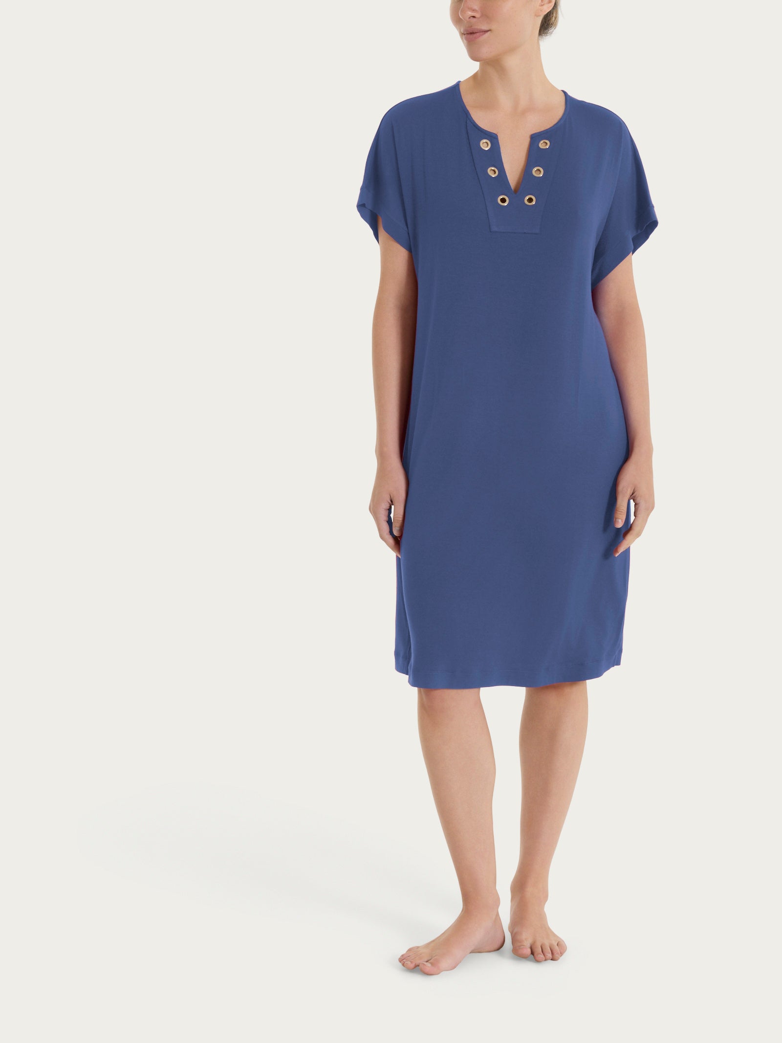Ragno Viscosa Summer Abito Donna Oceana Manica Kimono