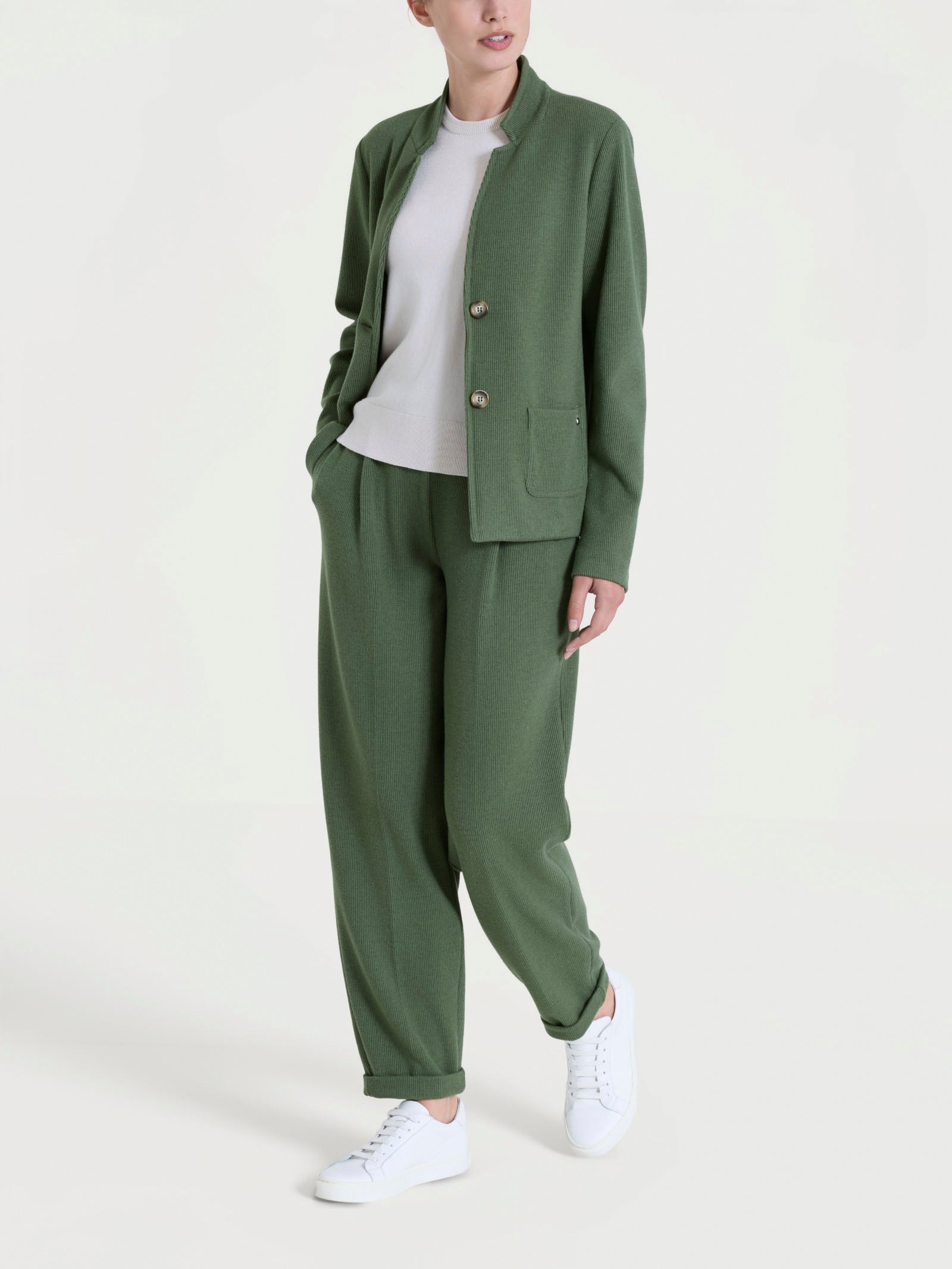 Ragno Velvet Blazer Corto Giacca Bronze Green caldo