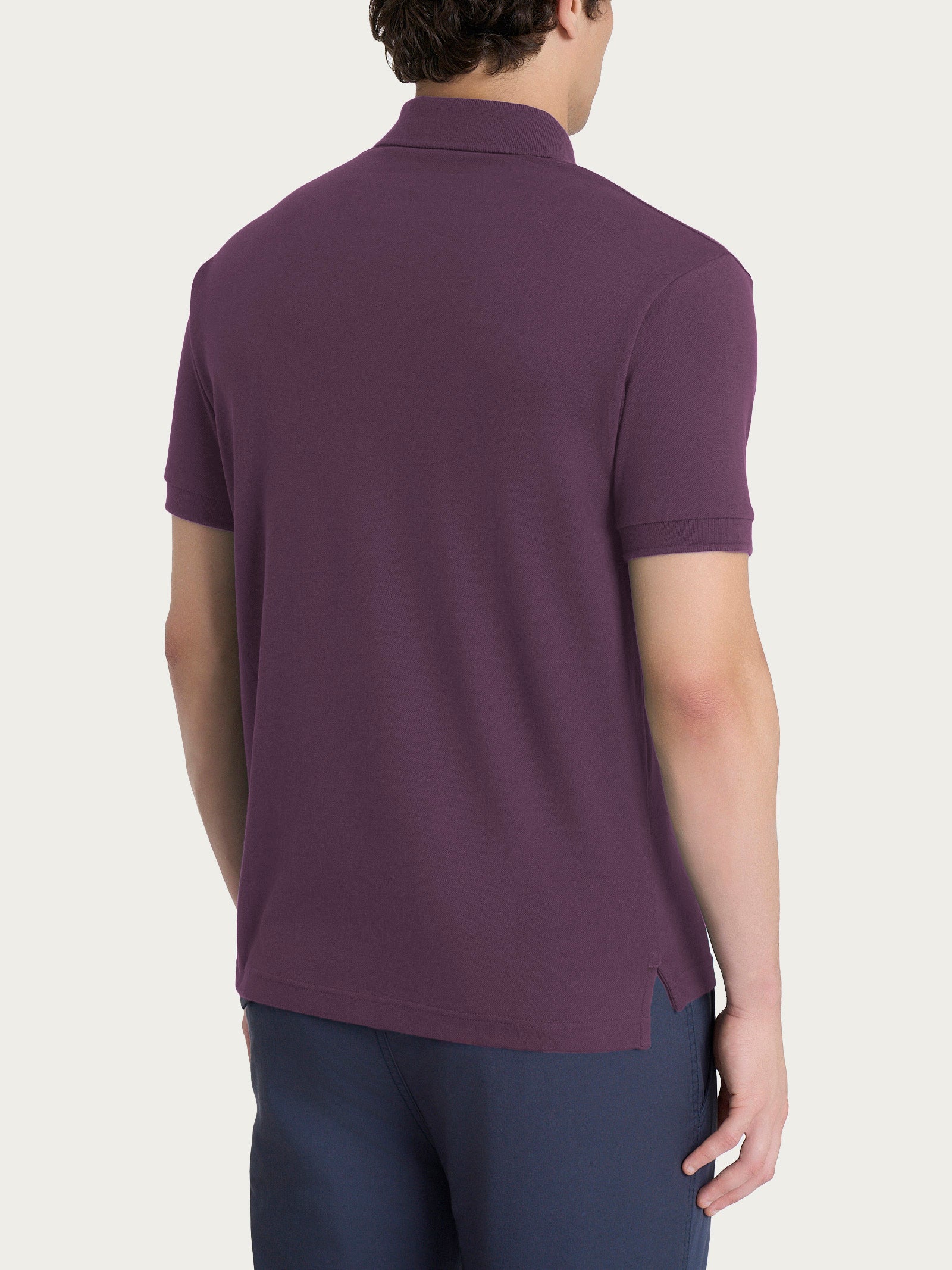 Ragno Cotton Piquet Polo manica corta Plum Perfect cotone