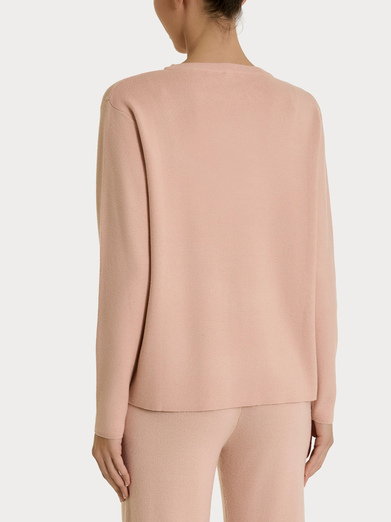 Ragno Super Soft Maglia Girocollo Cameo Rose manica lunga