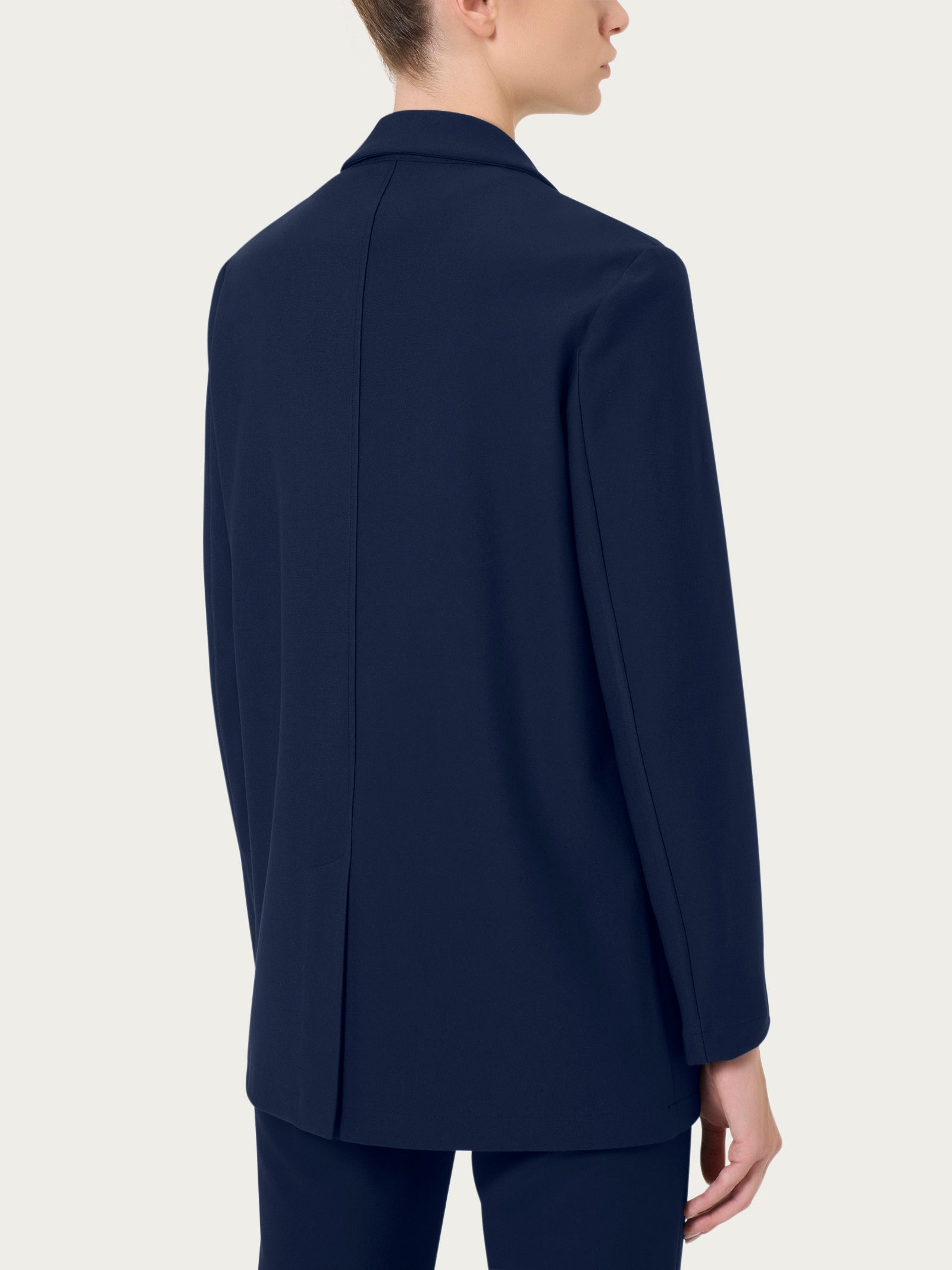 Ragno Compact blazer over rever a lancia blu Persia