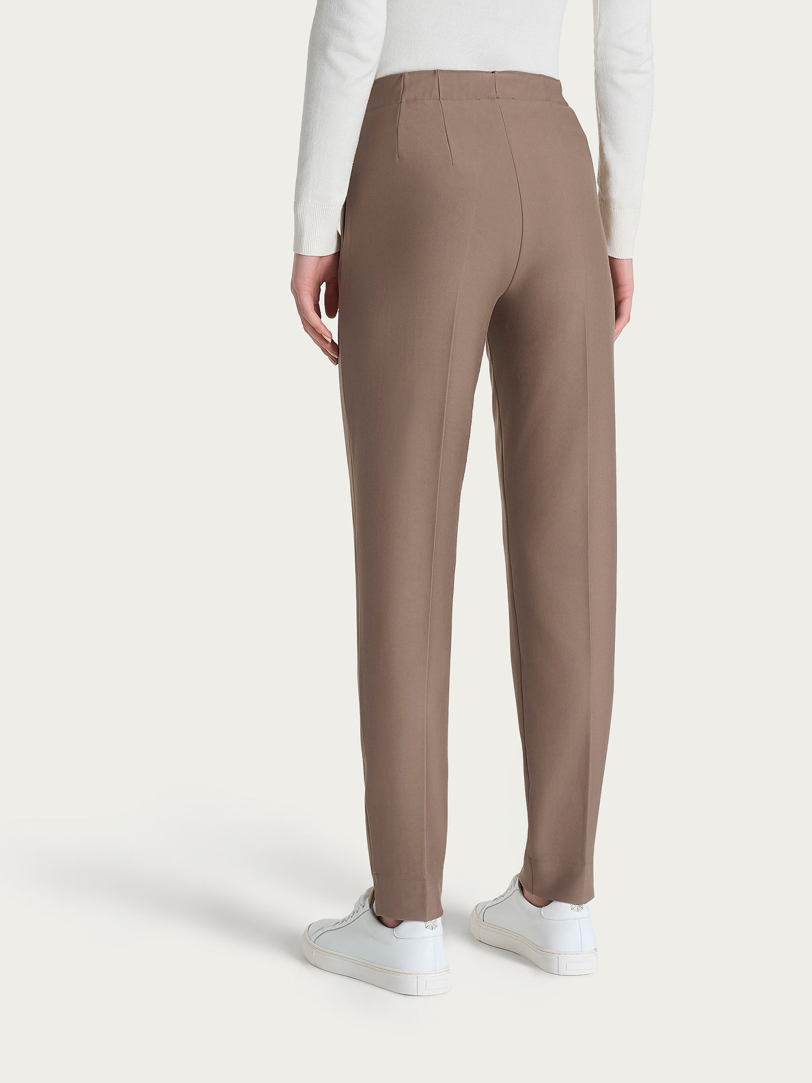 Ragno Compact Pantalone Carrot con Tasche Pine Bark Elasticizzato
