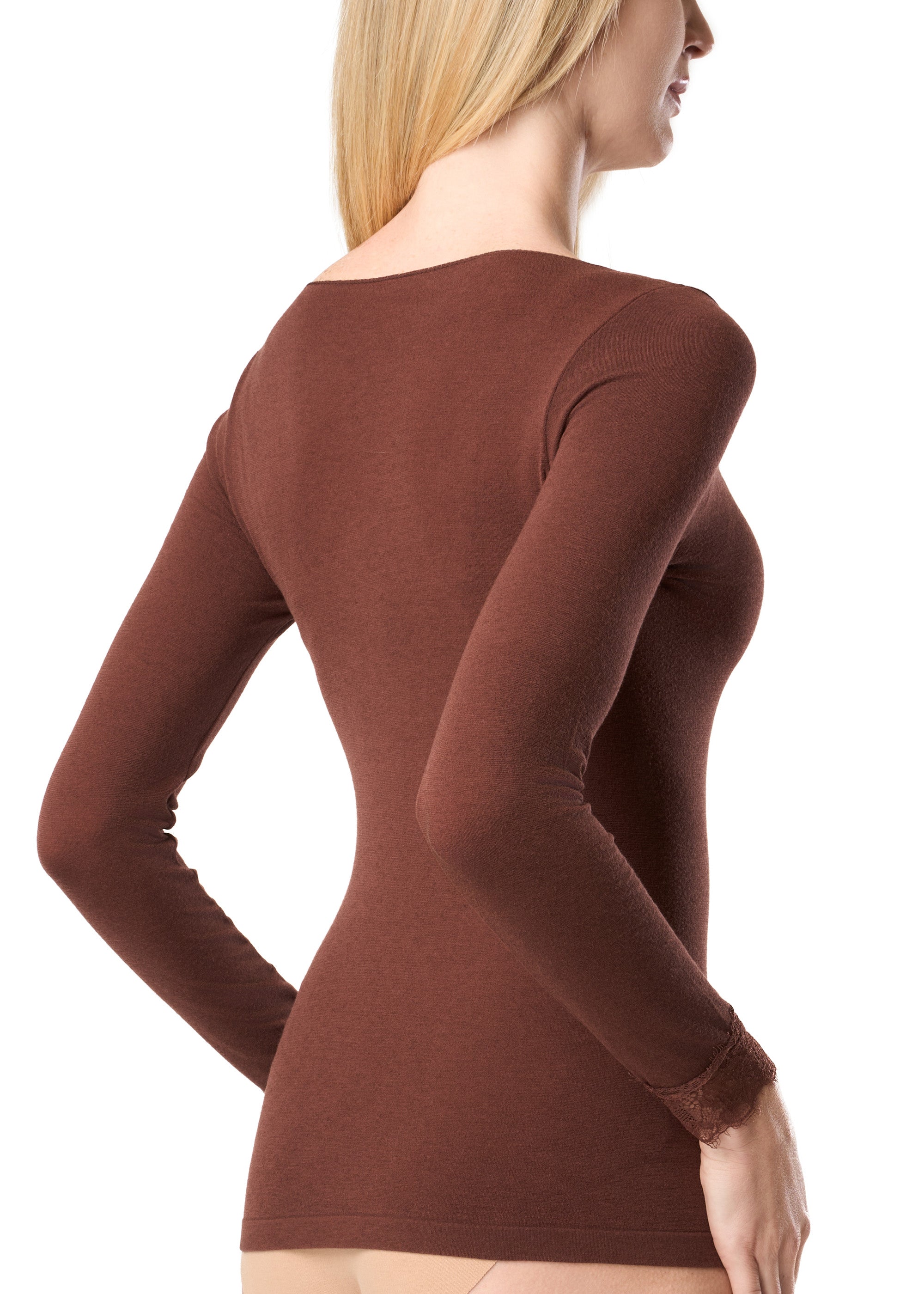 Philippe Matignon Leger Cashmere Scollo V Maglia Pizzo