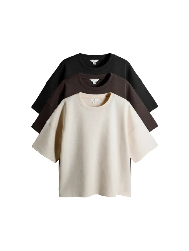 Geo Next The Set t-shirt donna taglio quadrato confezione 3 pezzi pesanti
