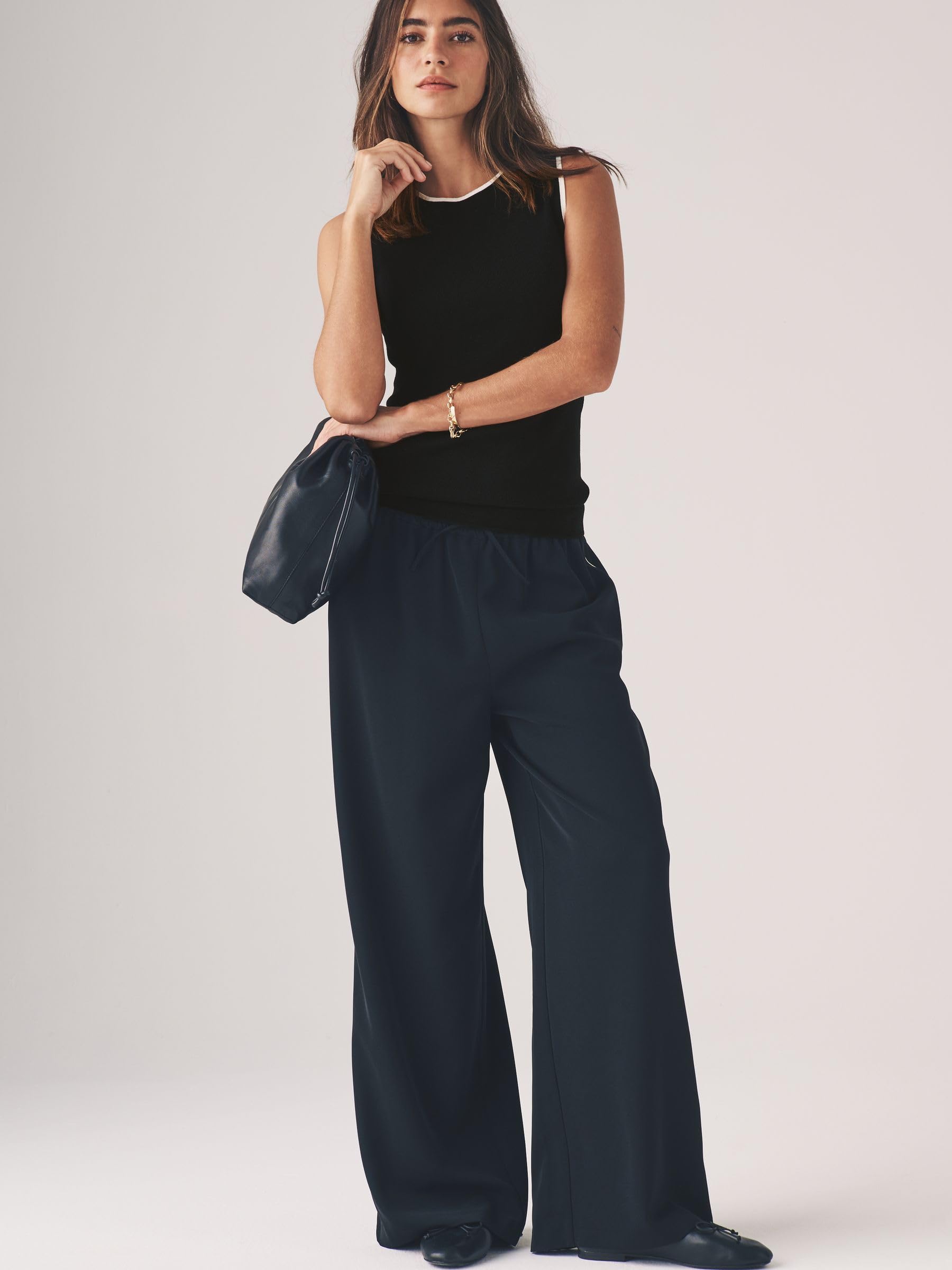 Geo Next The Set canotte maglia donna 3 pezzi nero panna
