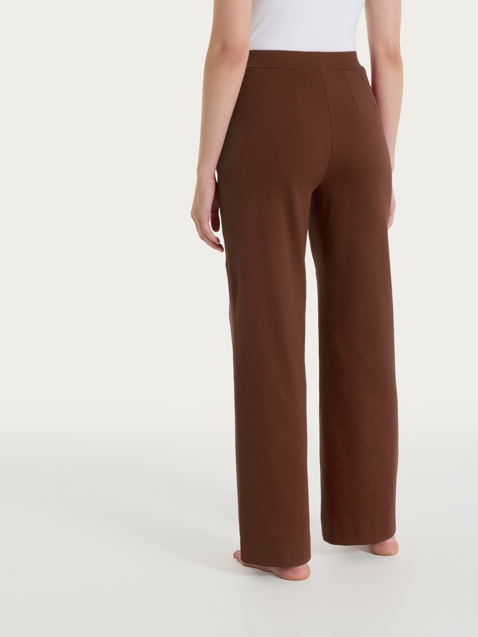 Ragno Jersey Cotone Pantalone Ampio Chocolate