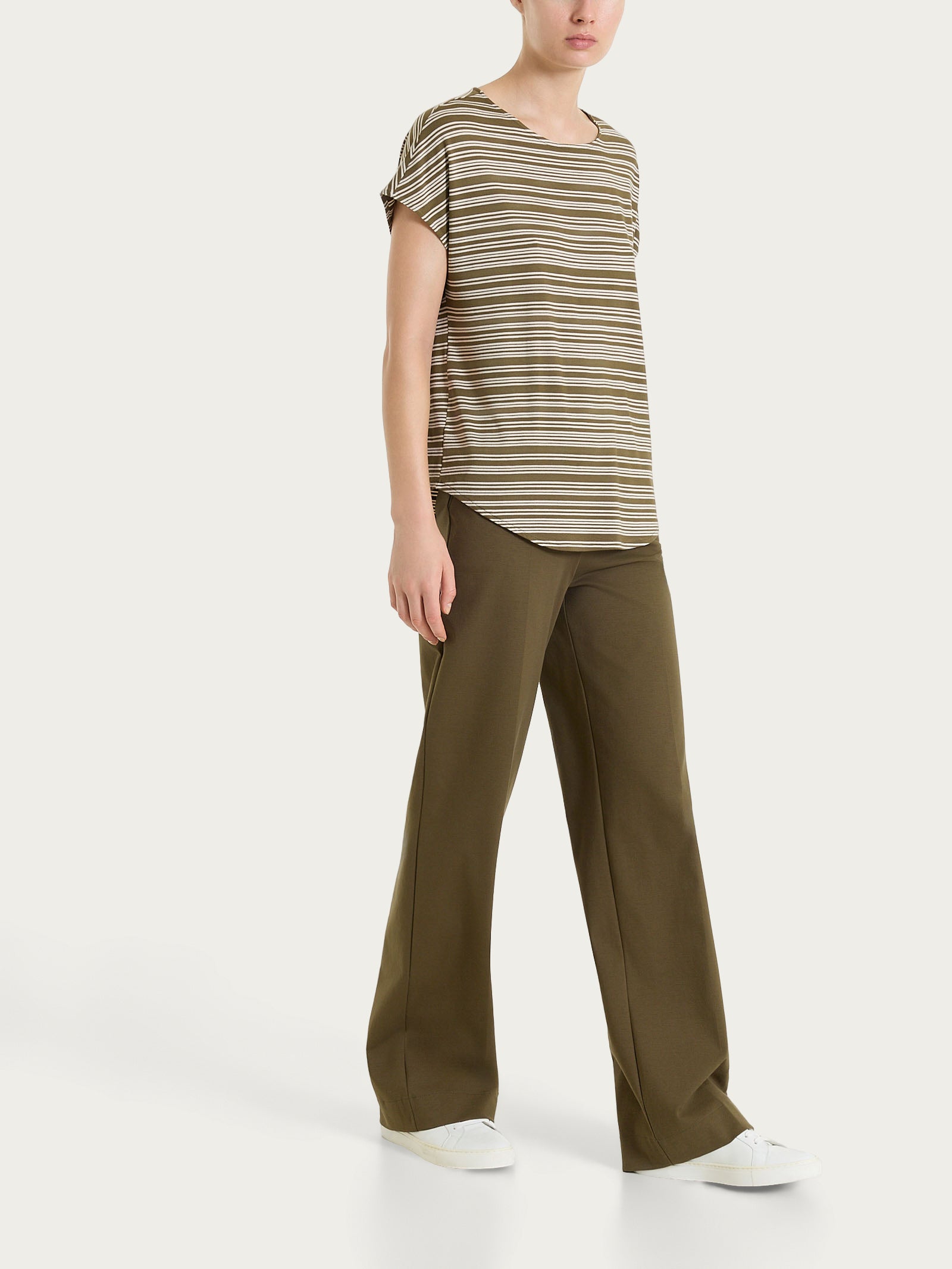 Ragno Perfetta Revolution palazzo pantalone Dark Olive leggero
