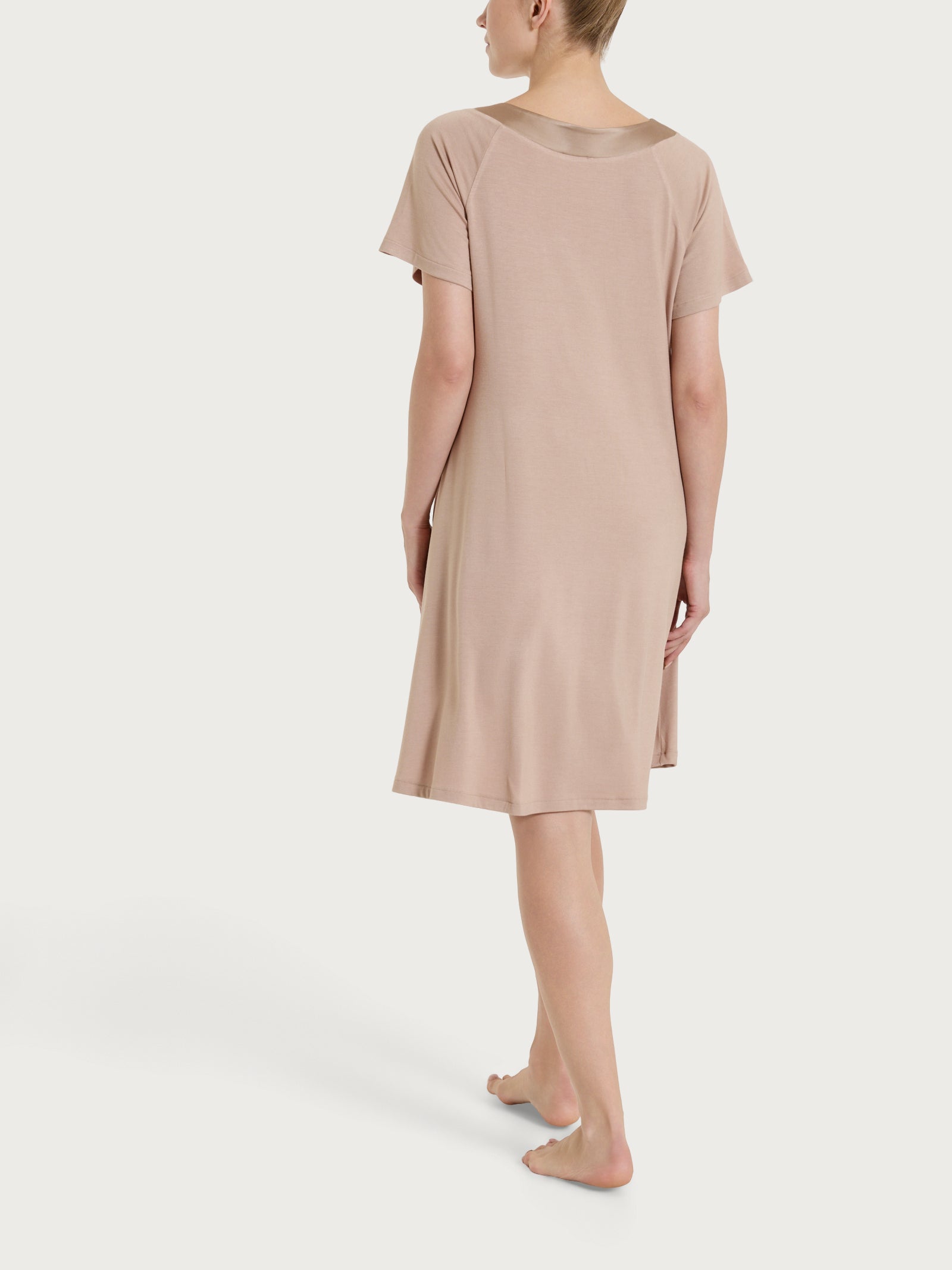 Ragno Viscosa Summer abito manica corta Warm Taupe