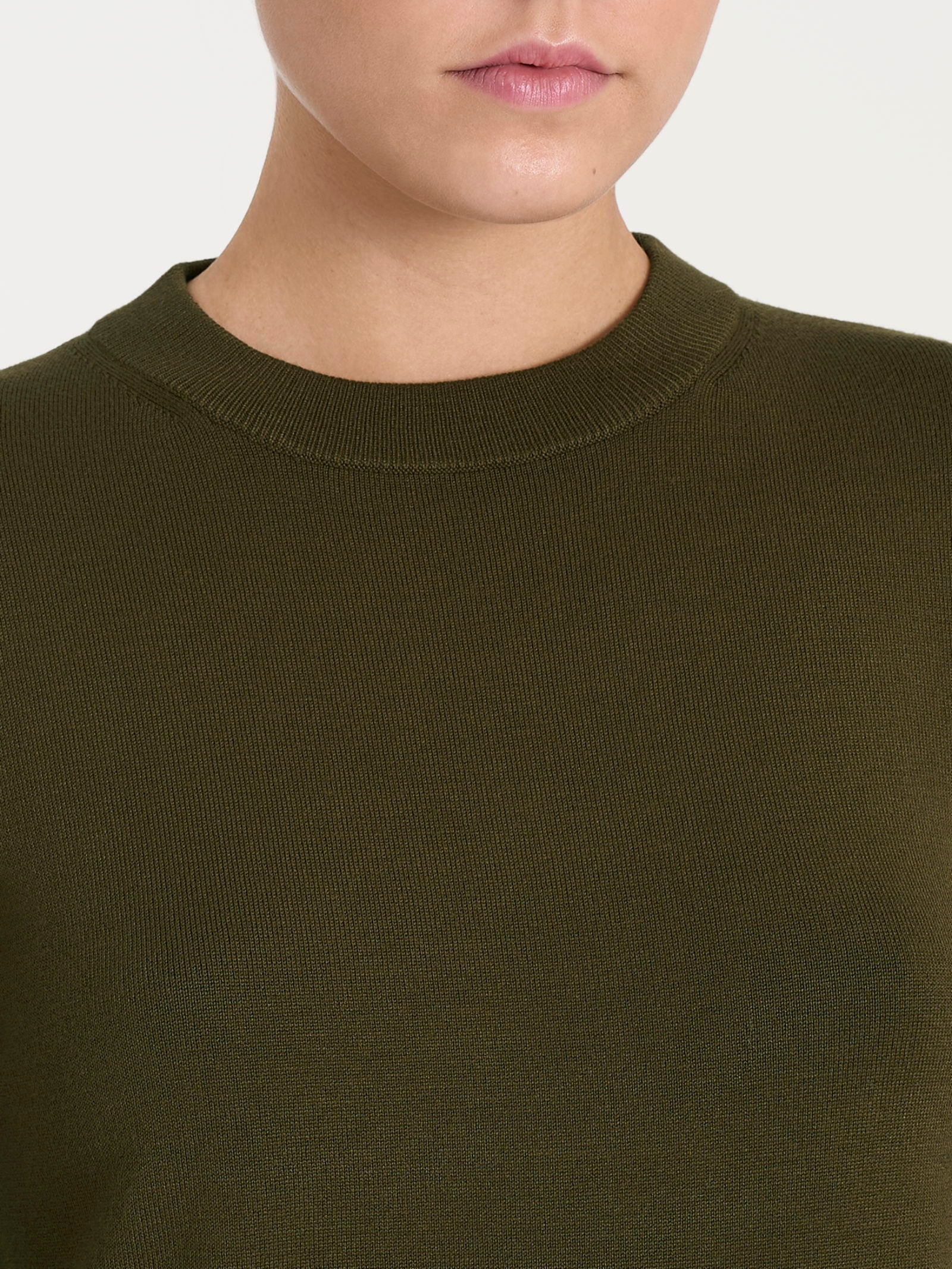 Ragno Four Seasons Maglia Girocollo Dark Olive Viscosa
