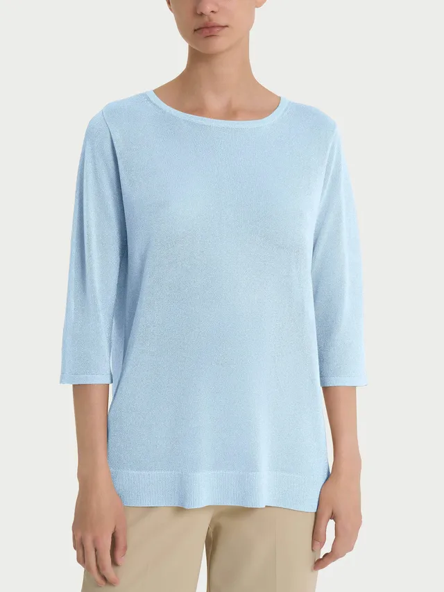 Ragno Maglia manica 3/4 crêpe lurex Skyway