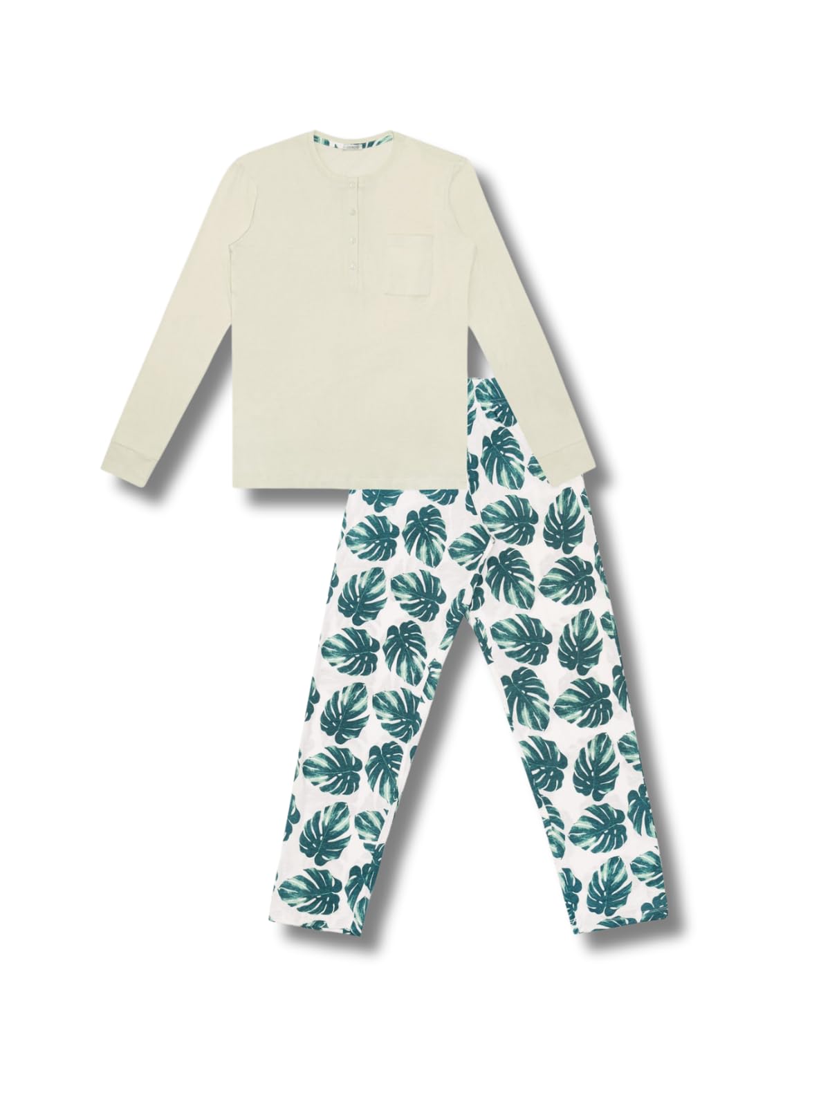 Lady C Pigiama Donna Cotone Leggero Estivo Fantasia