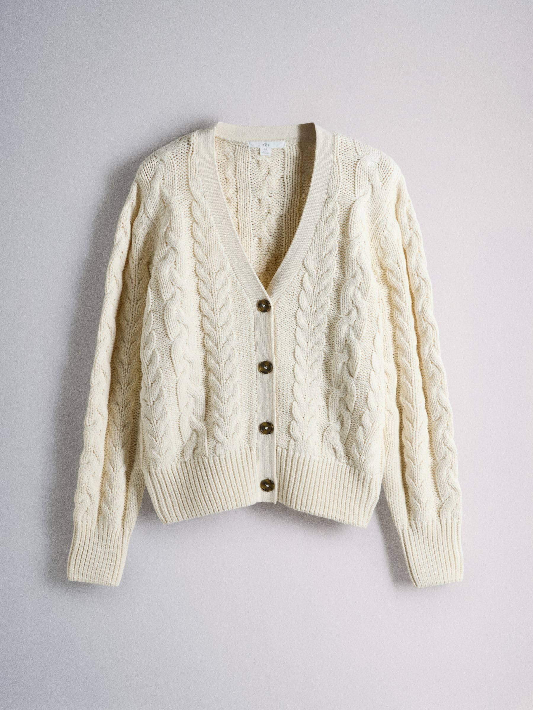 Geo Next The Set cardigan trecce scollo V 2 pezzi donna