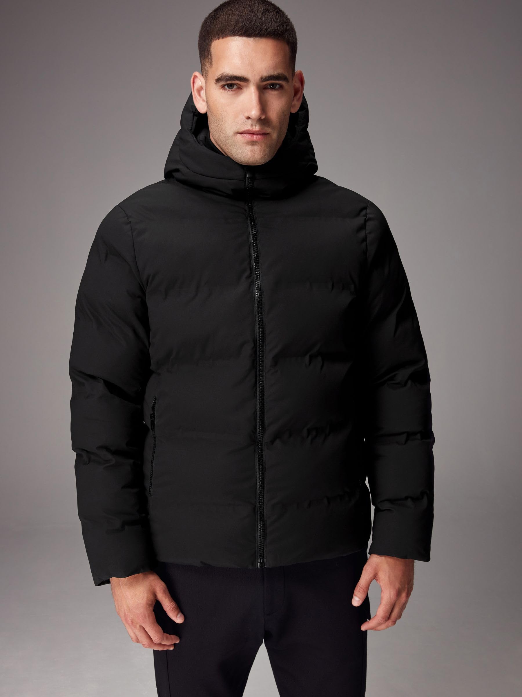 Next felpa uomo jersey cotone zip corta regular nera
