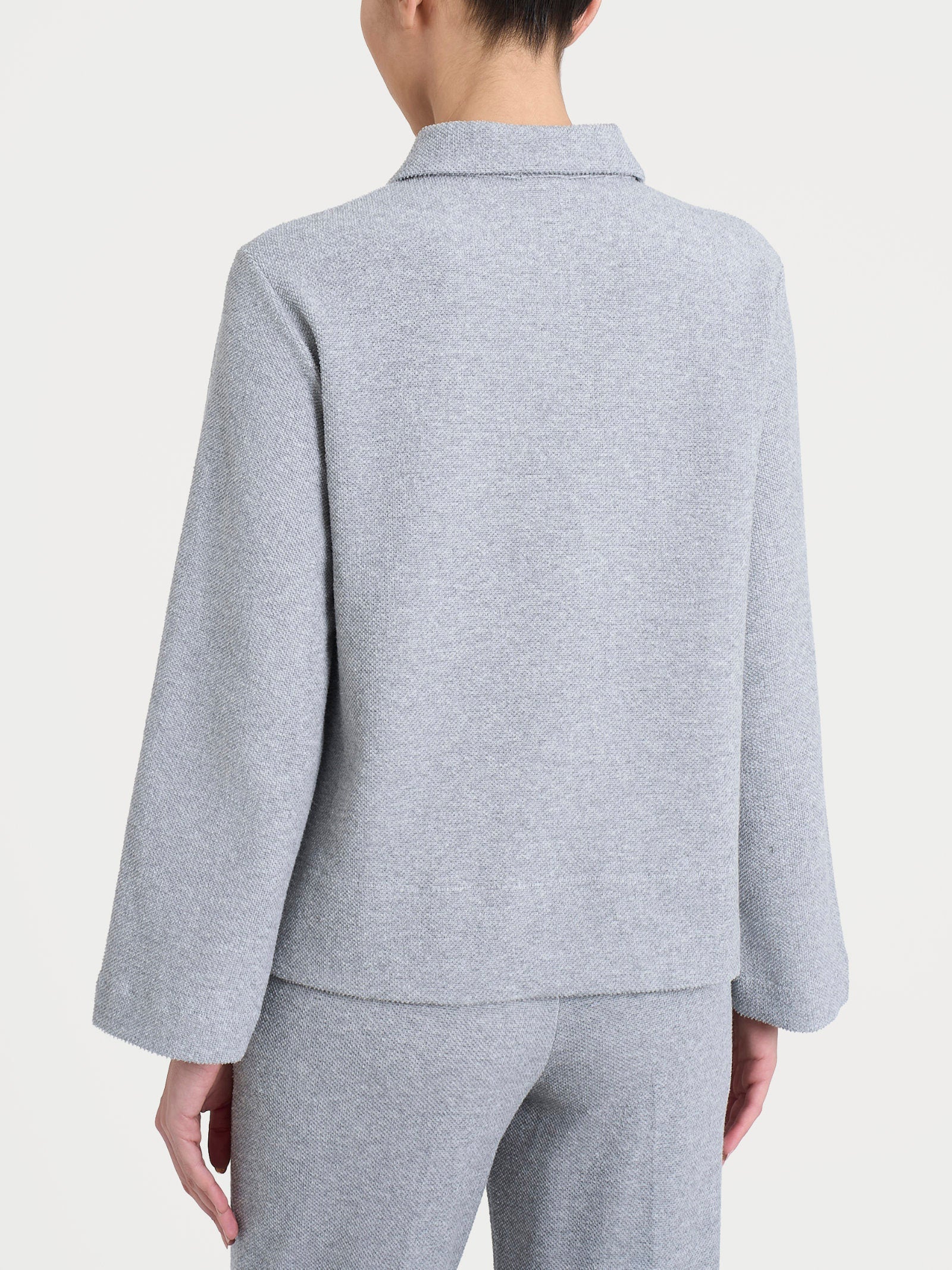 Ragno Comfort Polo Donna Grigio Melange Japanese Fleece Calda