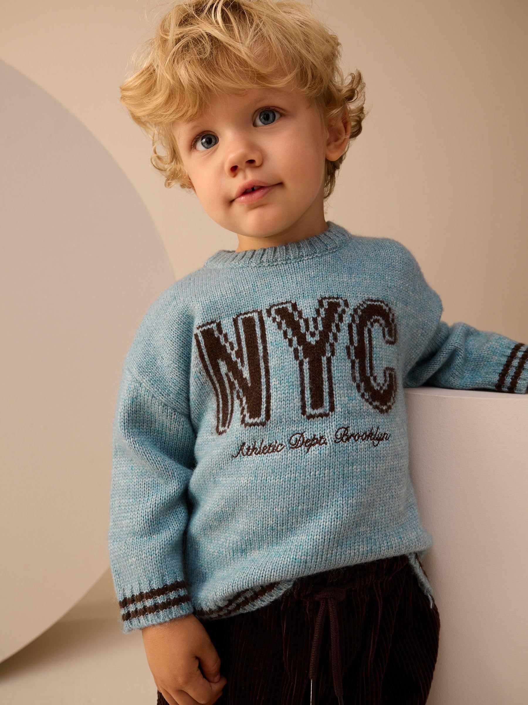 Next Maglia Bambino Blue Nyc Lavorata Cotone
