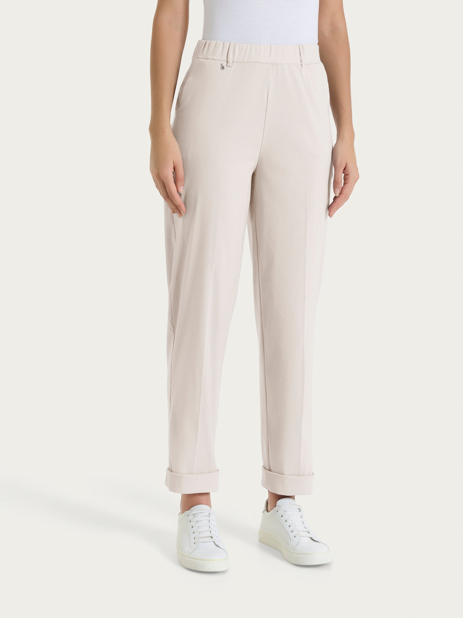 Ragno Super Fresh pantalone carota Almond Peach tapered