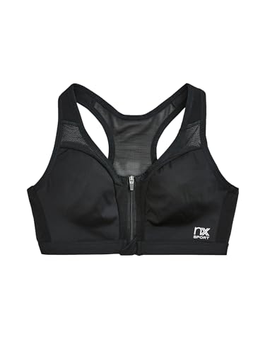 Next Reggiseno Sportivo Zip Frontale Alto Impatto Nero 80C