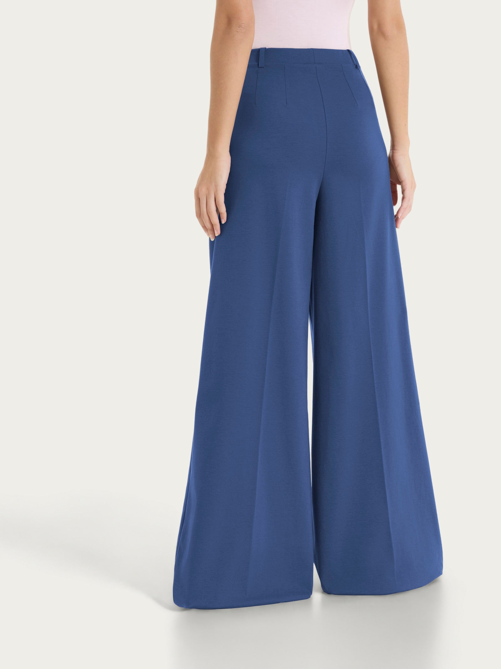 Ragno Compact Light Pantalone Palazzo Cotone Oceana