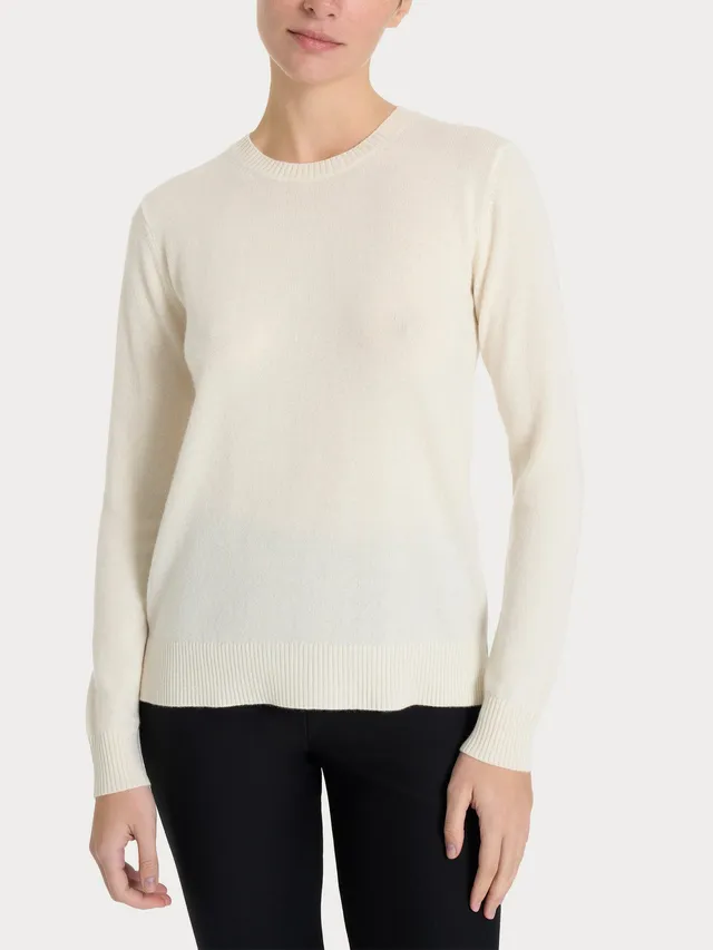 Ragno Merino Soft Maglia girocollo donna Avorio calda