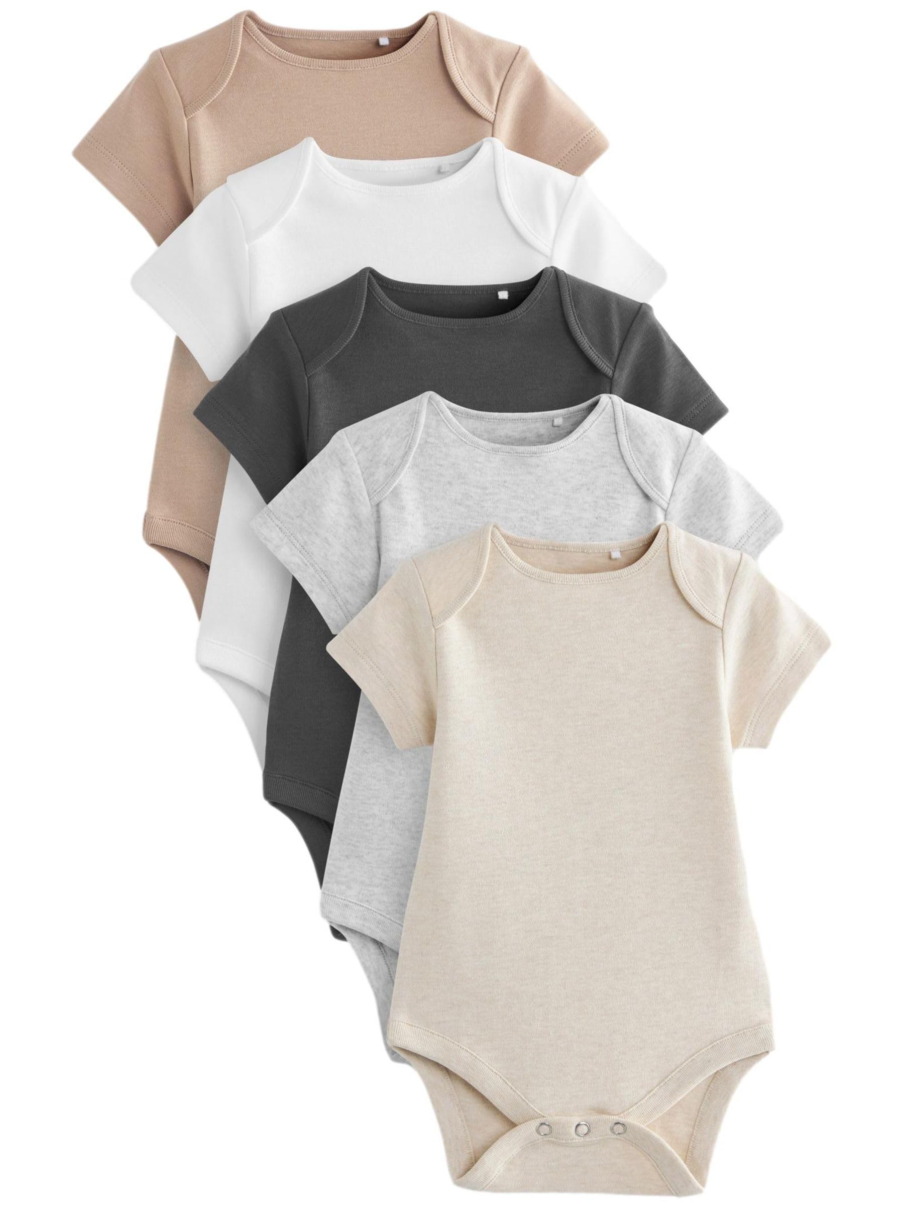 Next Body Neonato Manica Corta 62-68 Cotone 5 Pezzi
