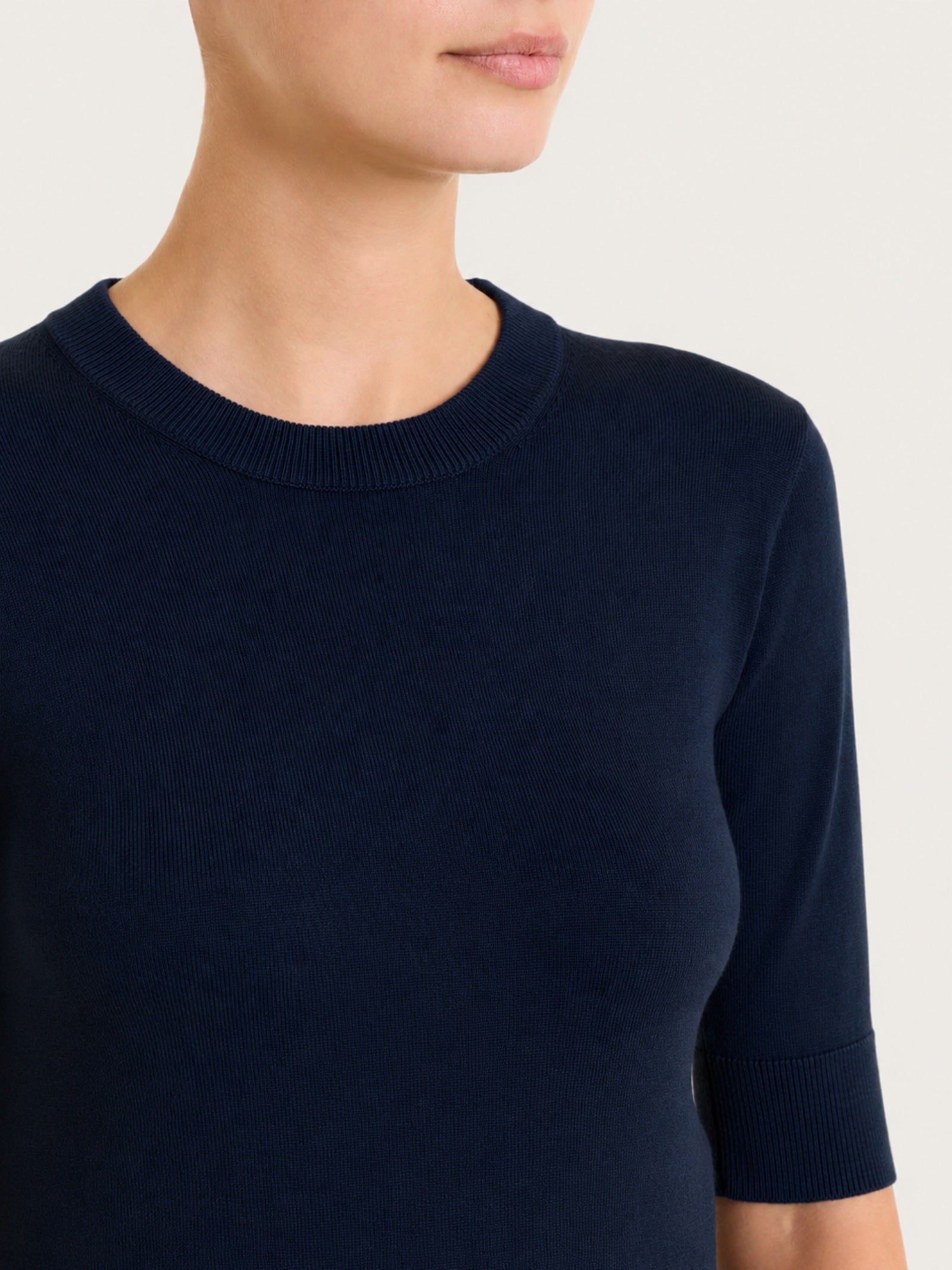 Ragno Four Seasons maglia girocollo manica corta blu Bleu