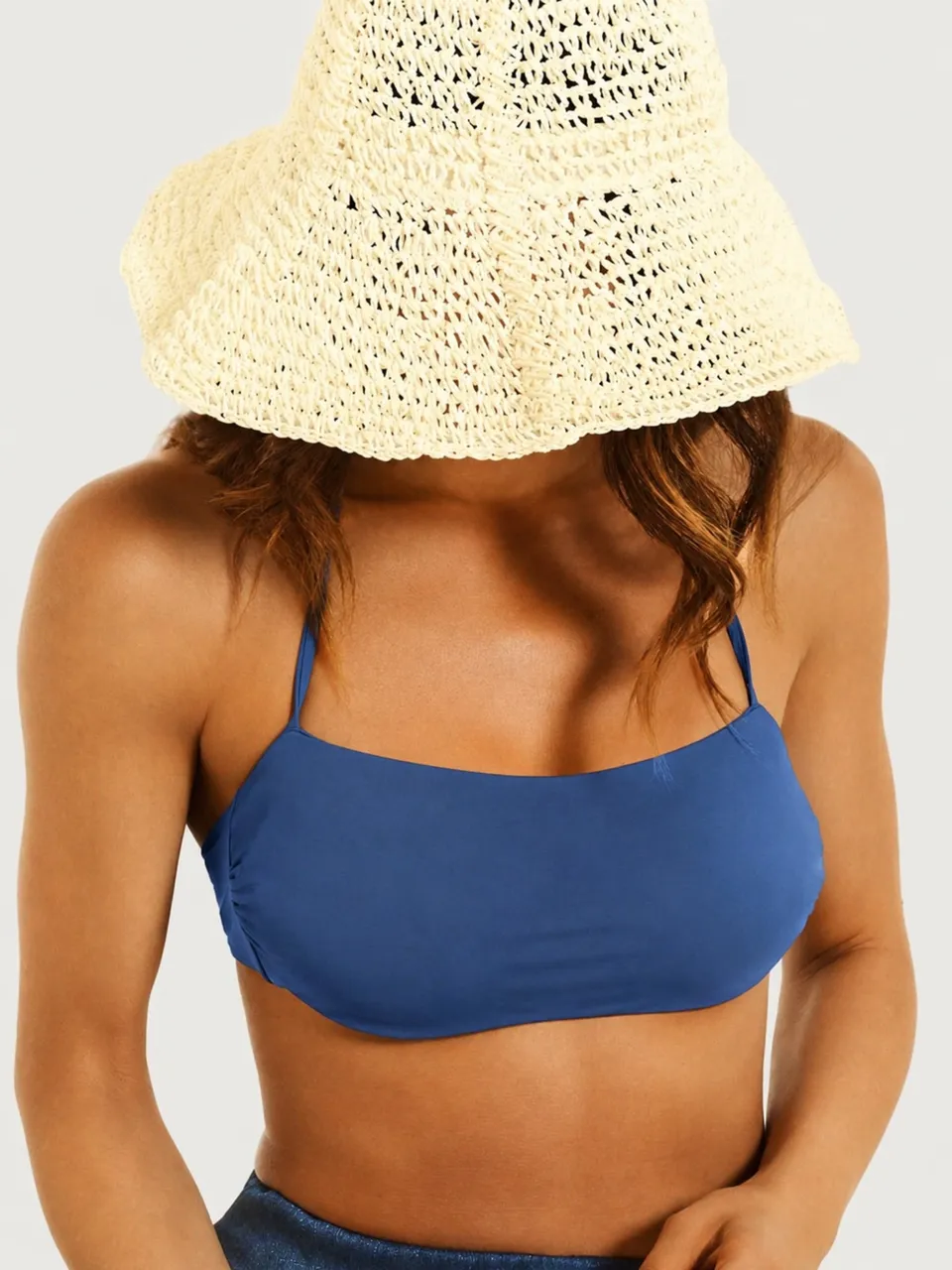 Ragno Oceana Reggiseno a Fascia Blu in Microfibra