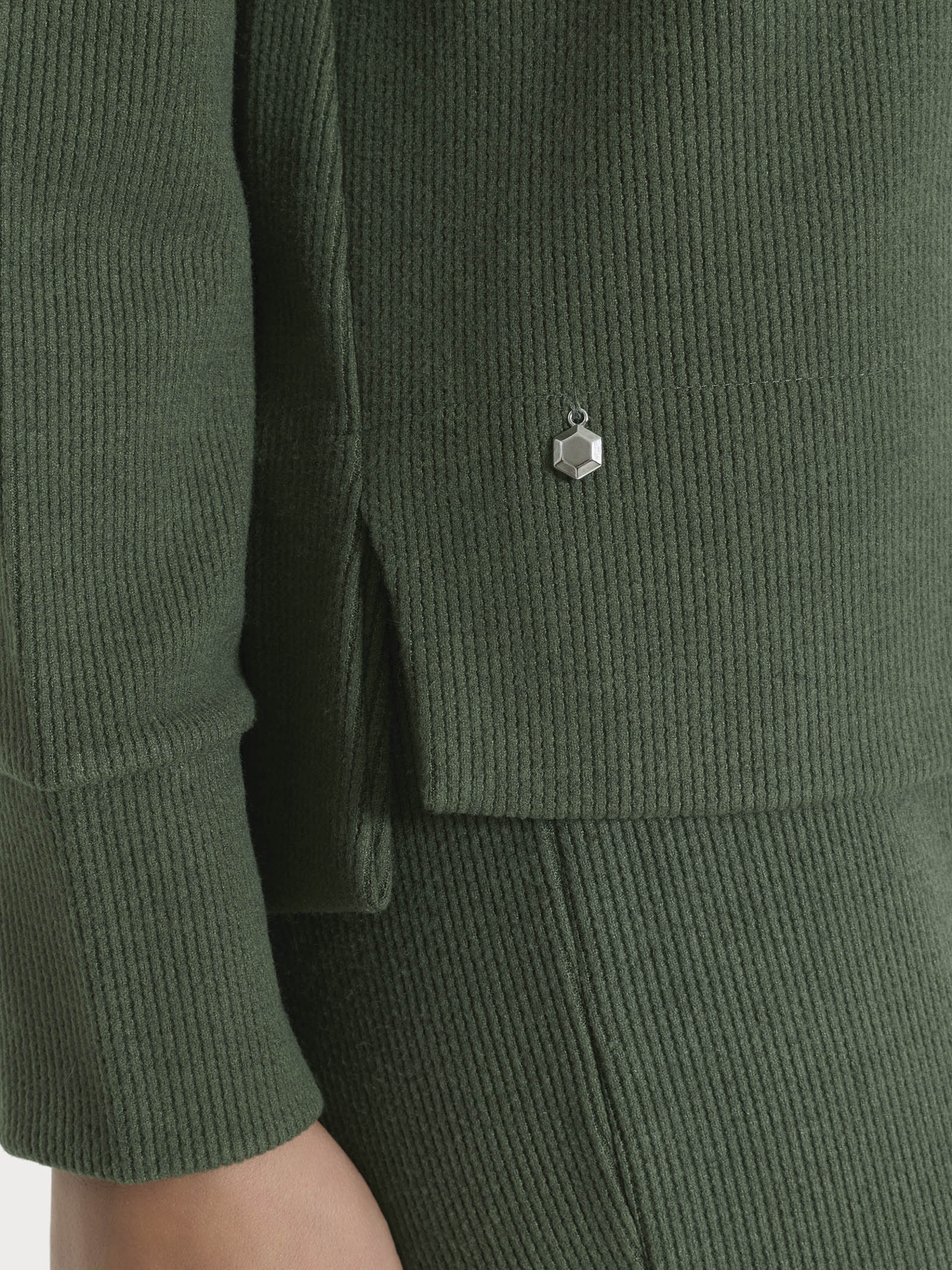 Ragno Comfort felpa girocollo Velvet Bronze Green