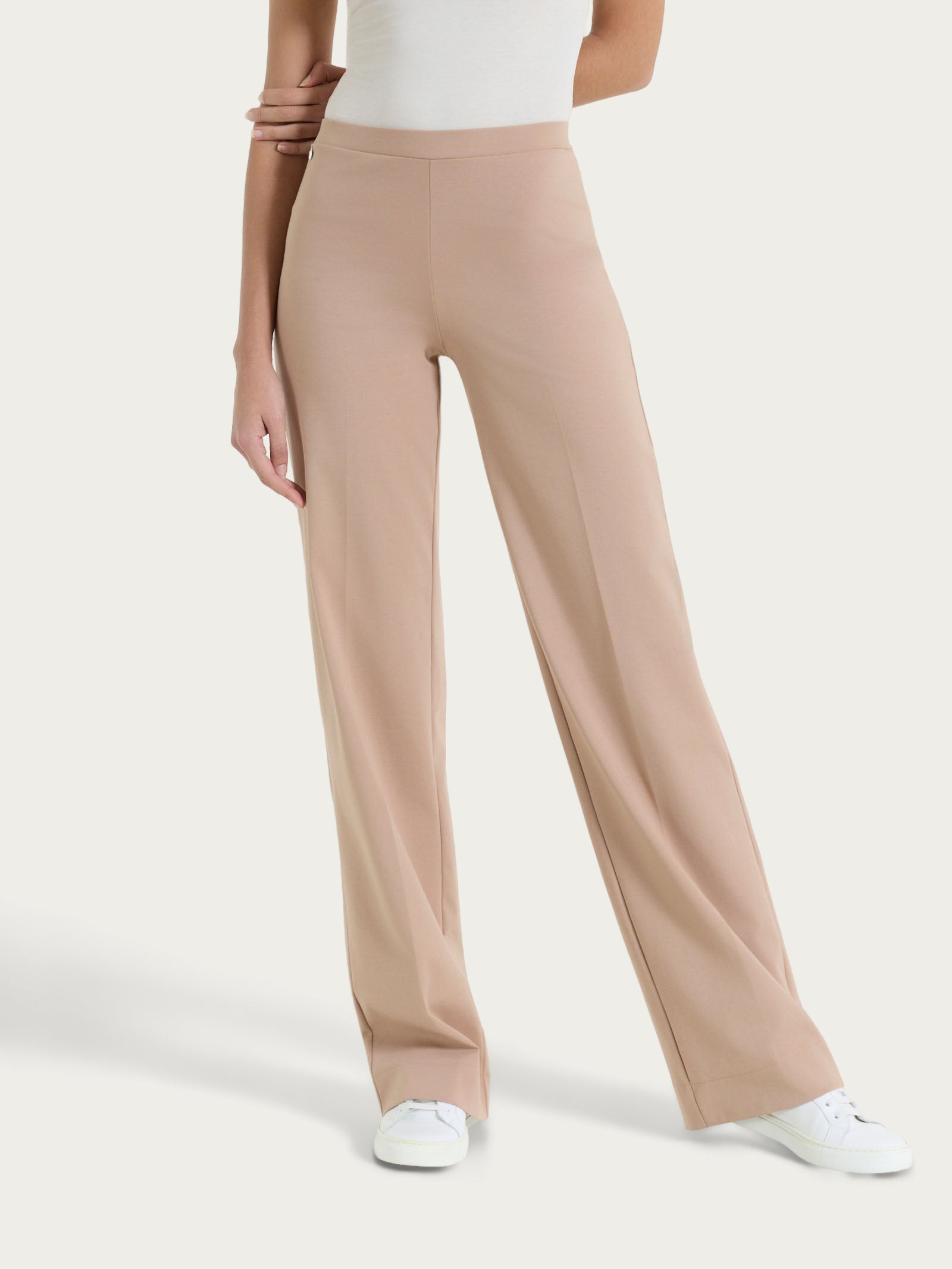 Ragno Compact Light Pantalone Ampio Warm Taupe Cotone