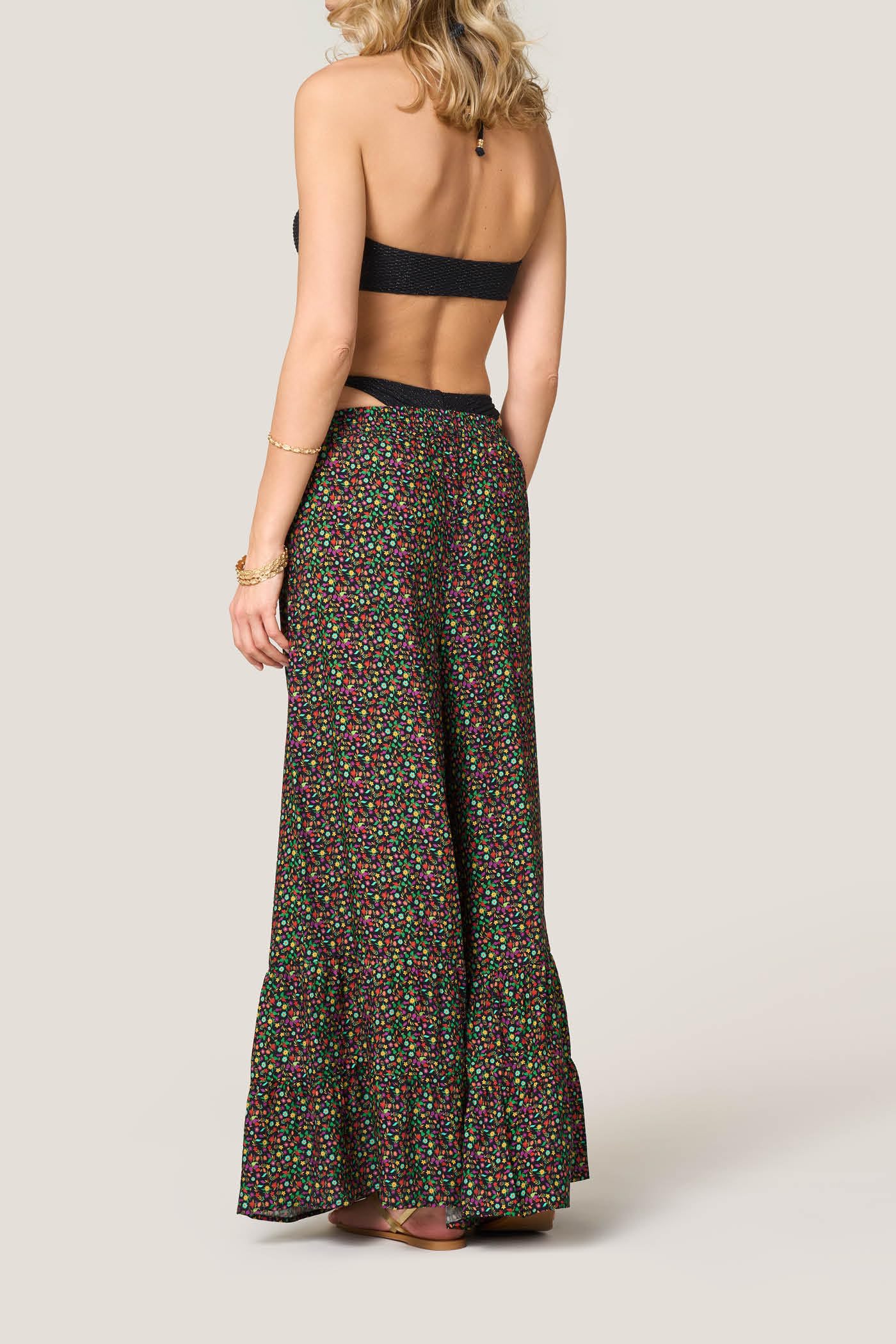 Goldenpoint Wonderland copricostume pantaloni lunghi floreale