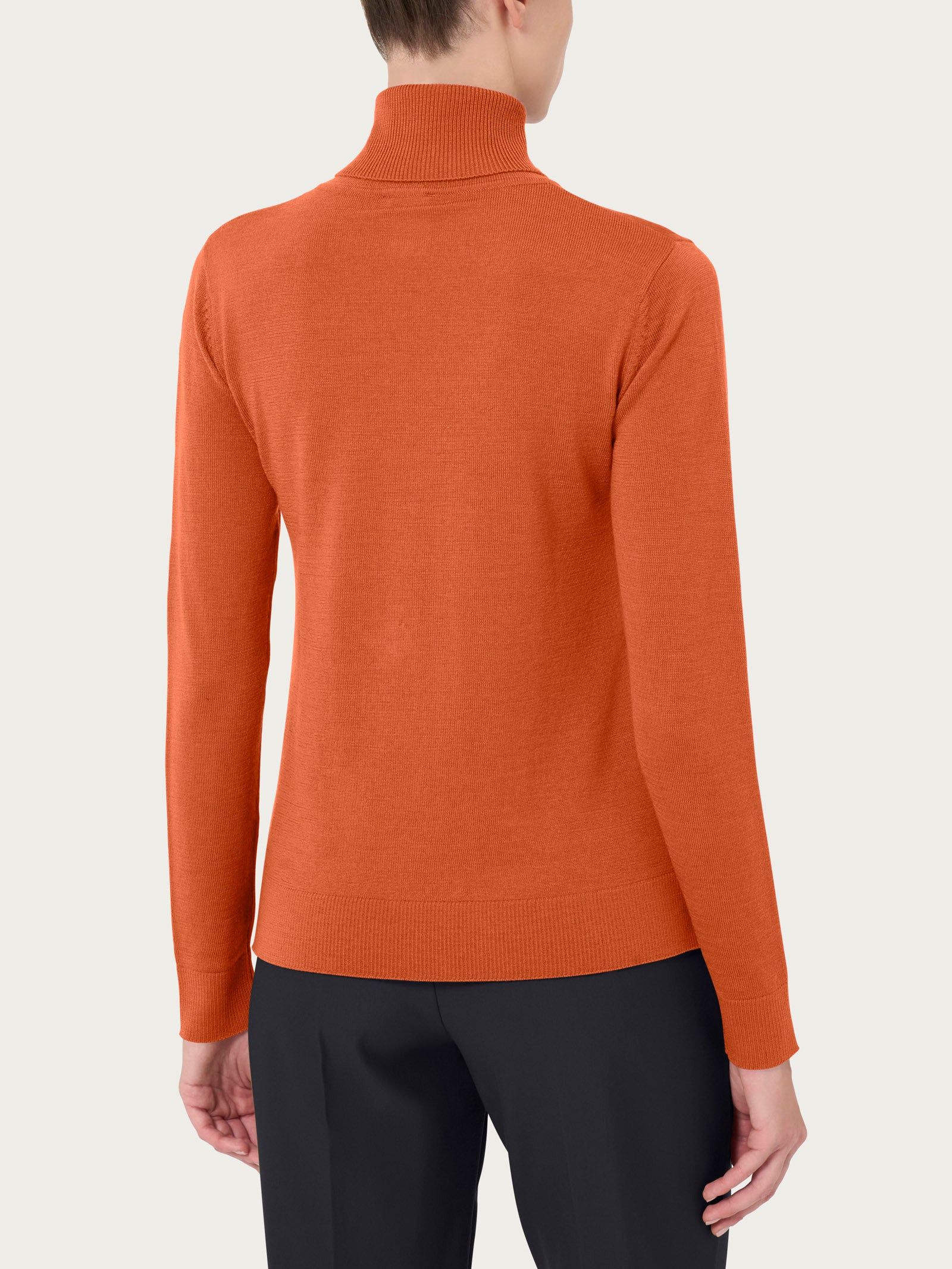Ragno Merino Soft dolcevita maglia lana rust termica