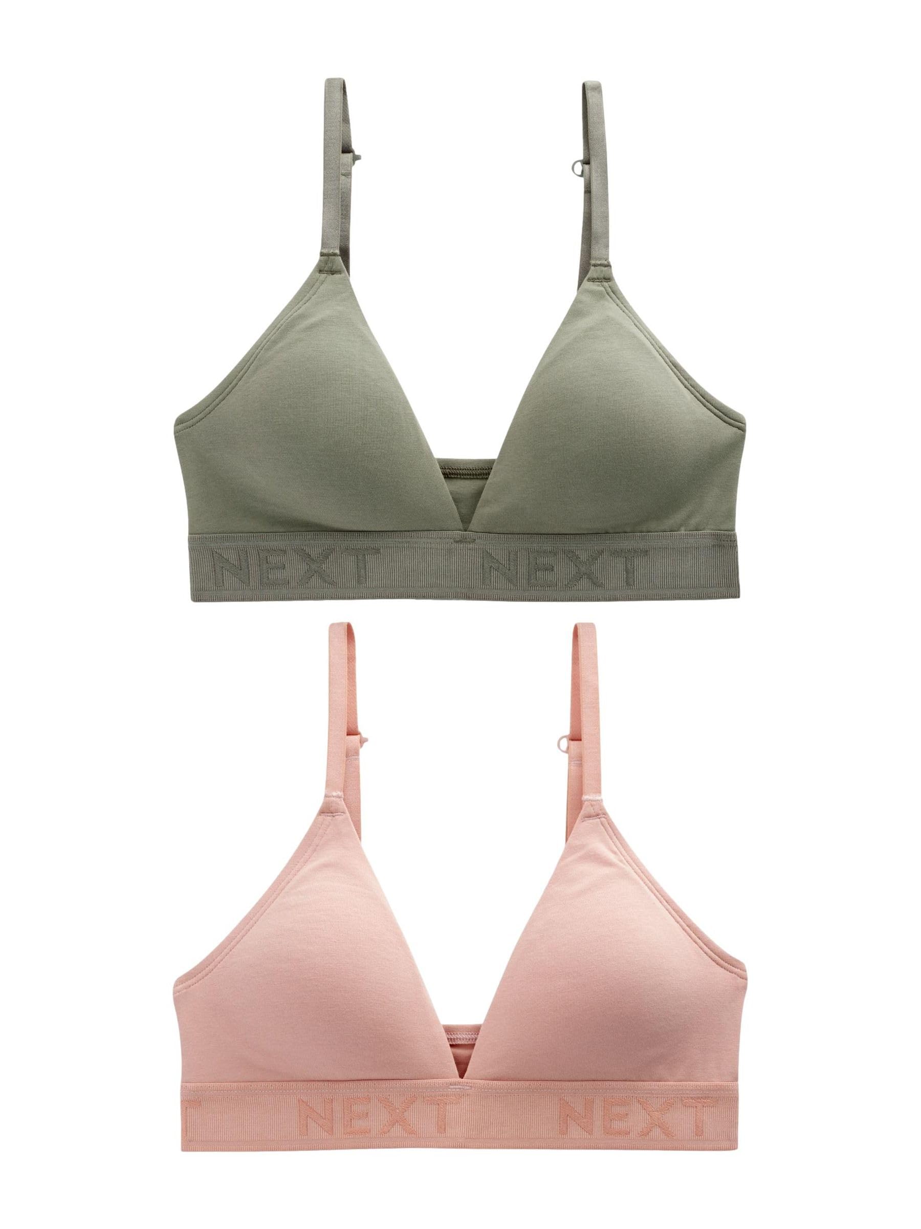Next Ultimate Comfort bralette triangolo donna taglia 40 2 pezzi cotone