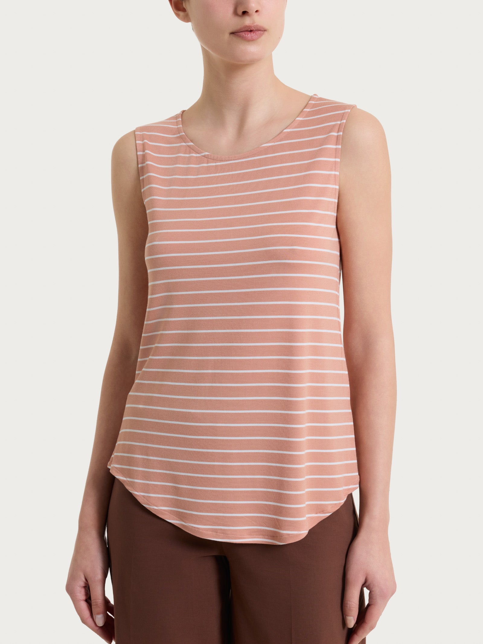 Ragno Summer Light Top Spalla Larga Fant. Cork a righe