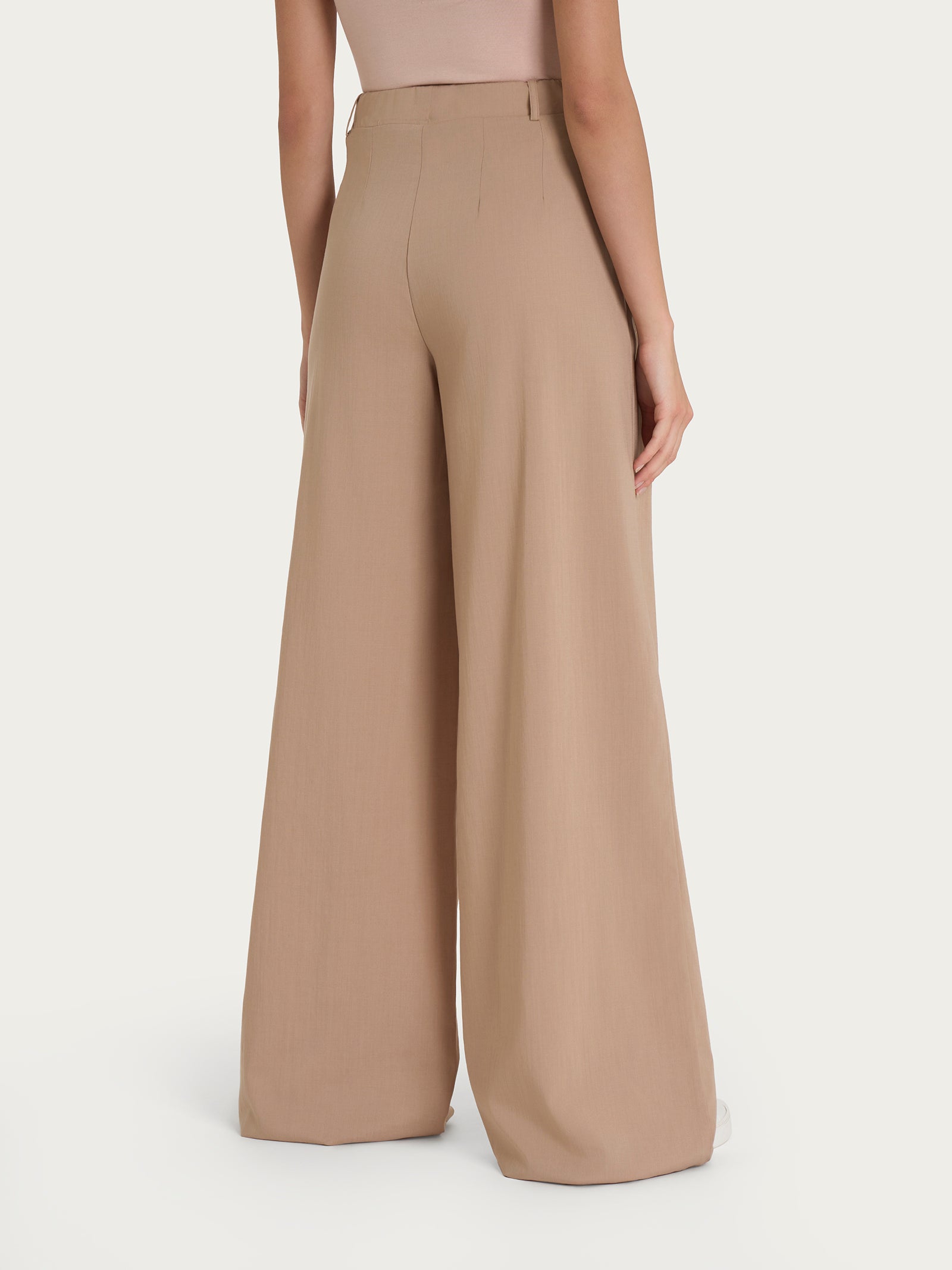 Ragno Super Natural pantalone palazzo Warm Taupe