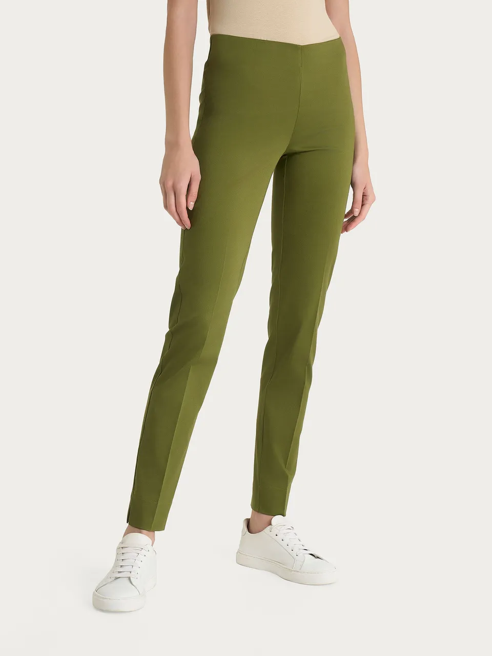 Ragno Satin Power pantalone a sigaretta spacchetti Sphagnum skinny
