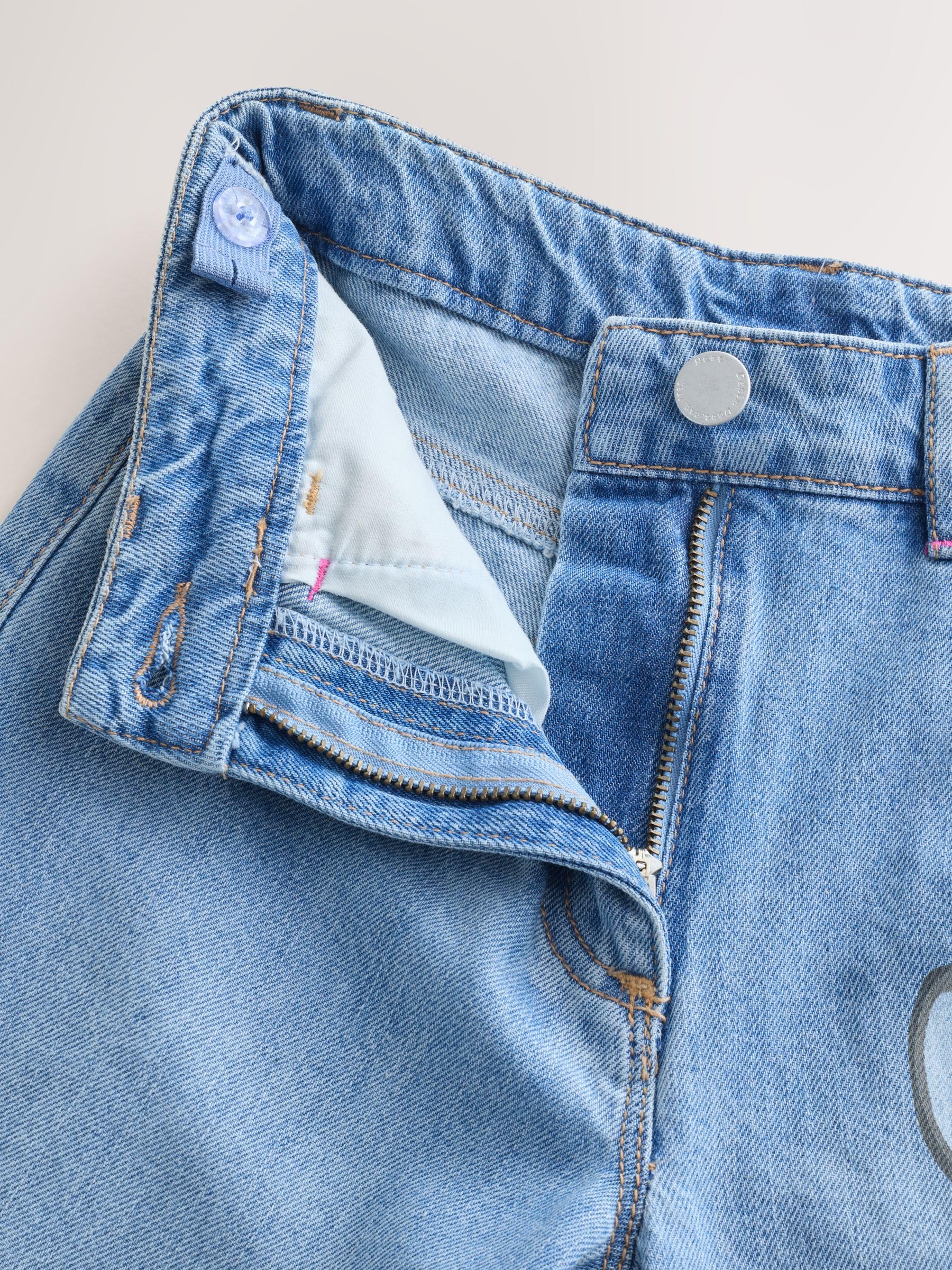 Next Jeans Lilo & Stitch Bimba in Denim