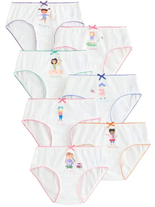 Next Slip Bambina Cotone Confezione 7 Pezzi Cotone