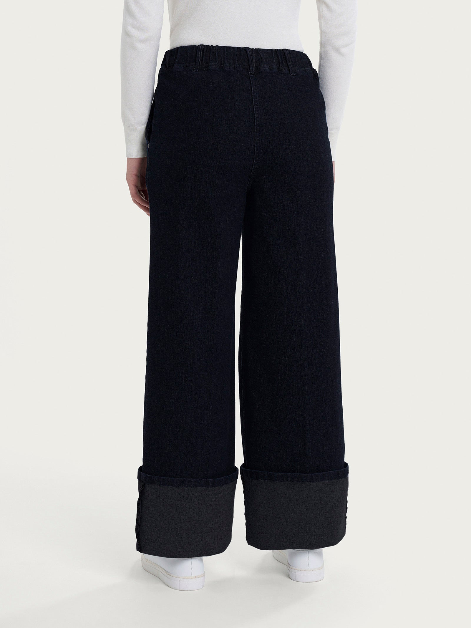 Ragno Super Denim Palazzo jeans nero wide leg