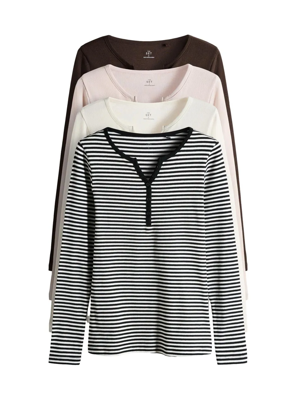 Geo Next The Set Maglia Serafino Donna 4 Pezzi Maniche Lunghe