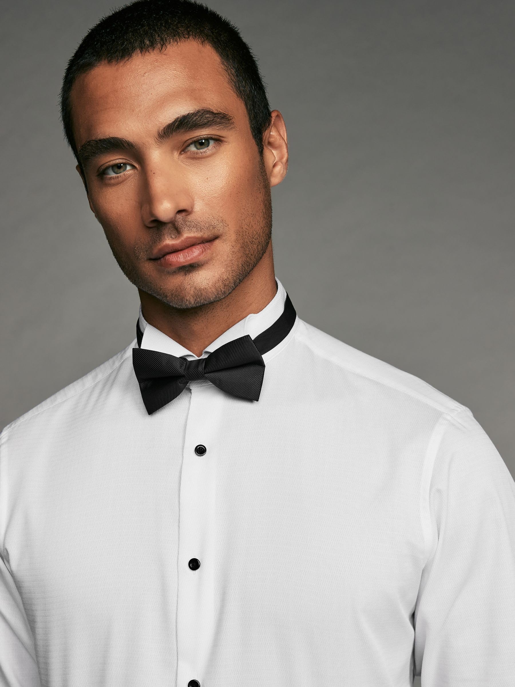 Next Polsini Doppi camicia uomo misto cotone slim