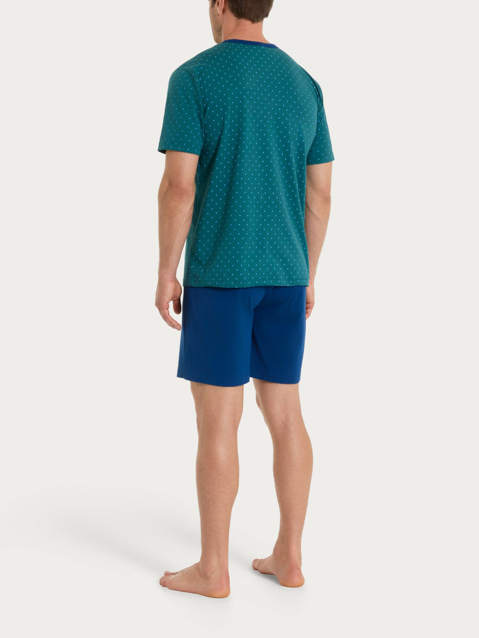 Ragno Jersey di Cotone pigiama corto verde Bayberry