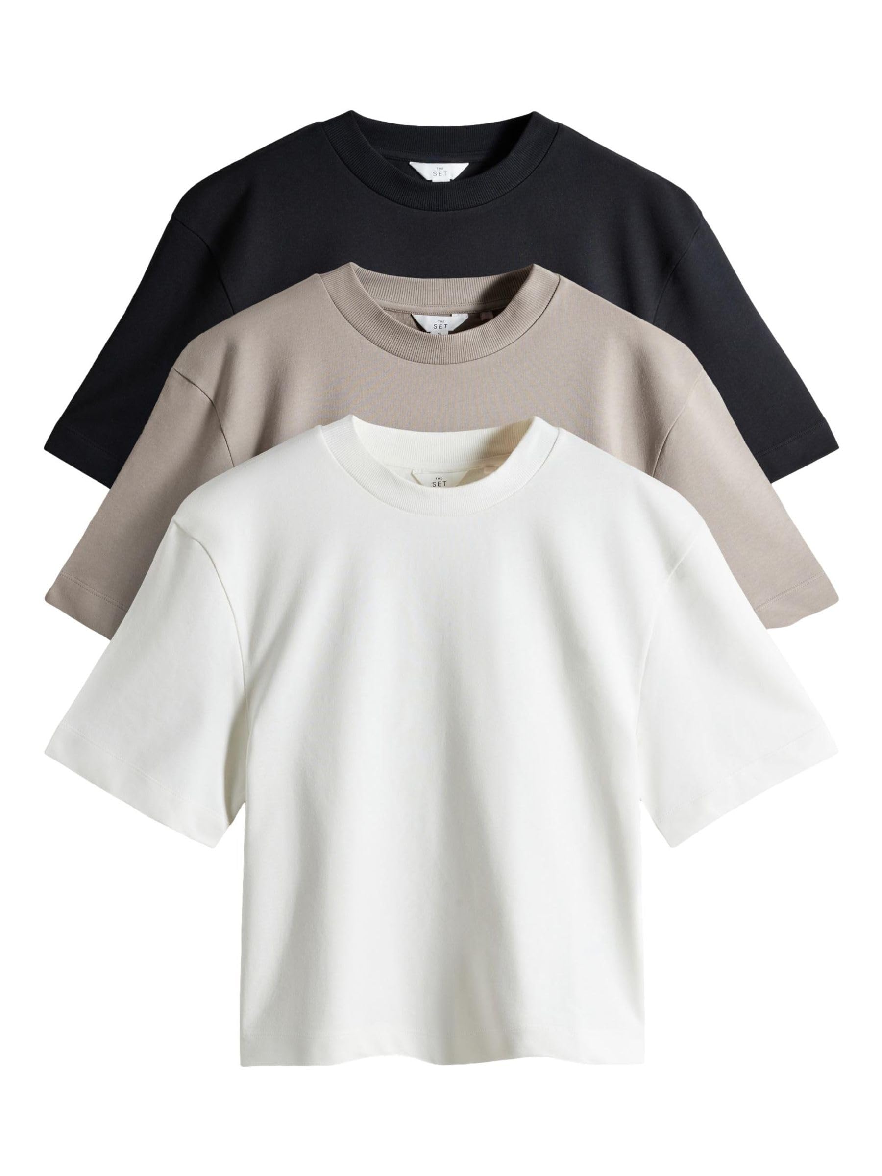 Next The Set T-shirt pesante prima qualità confezione 3 donna