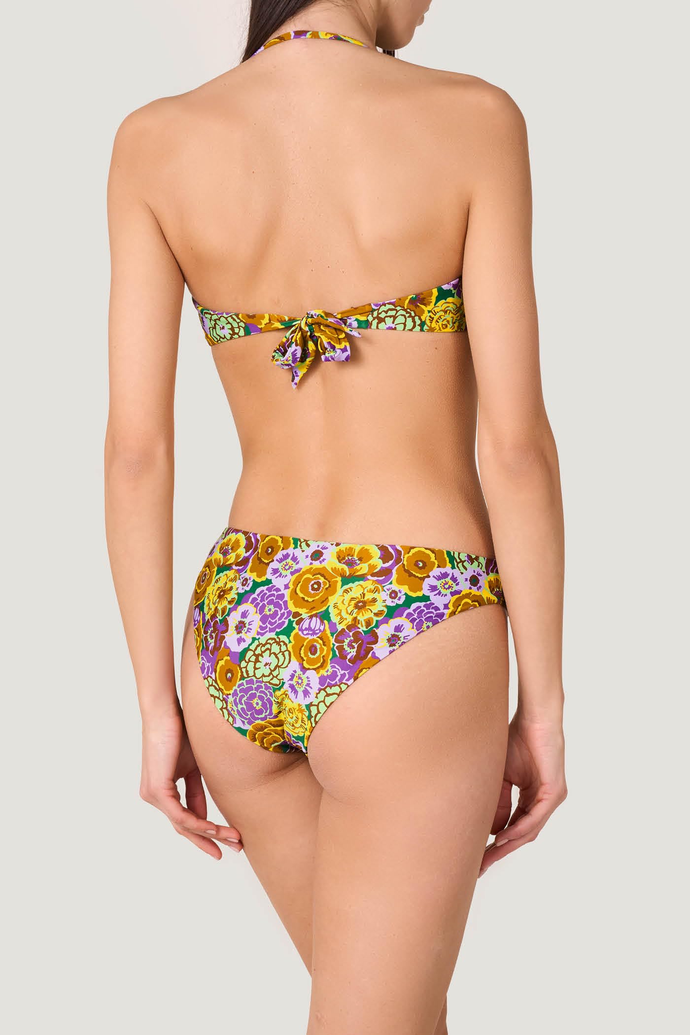 Goldenpoint Fleur slip bikini fianco basso floreale