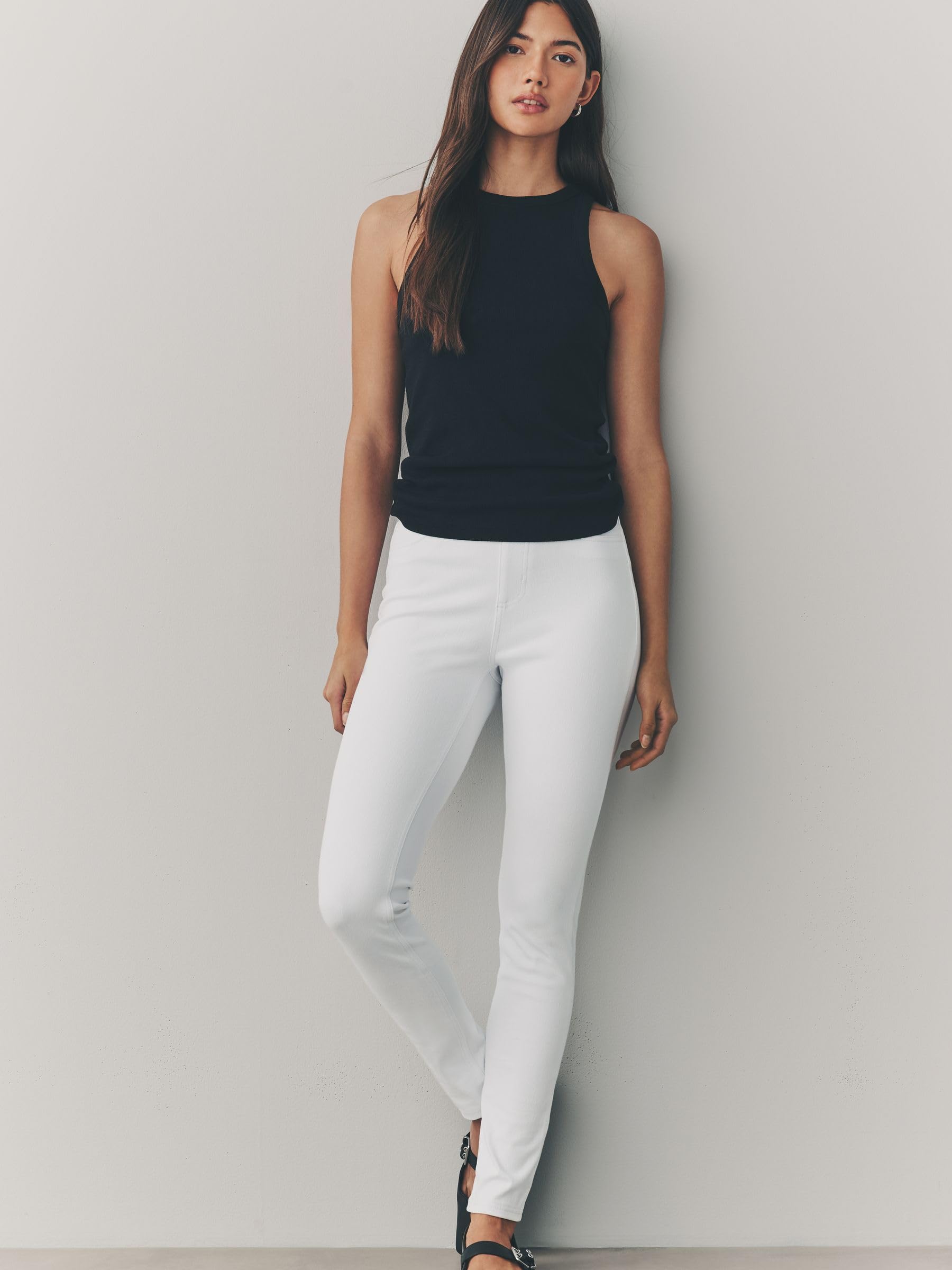 Next Leggings Denim Jersey Donna Elasticizzati
